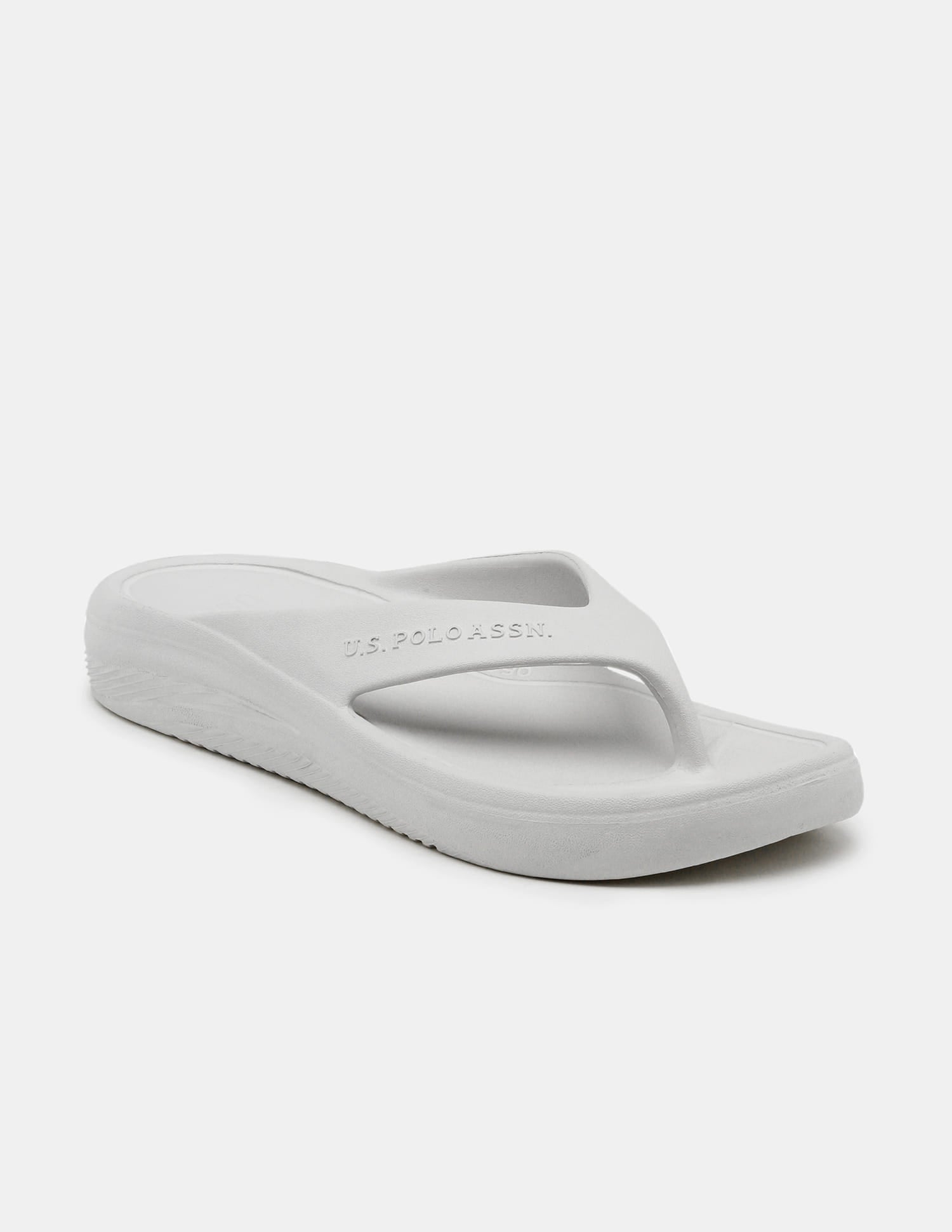 Men Cole V-Strap Flip Flops Grey - U.S. Polo Assn. India | Large