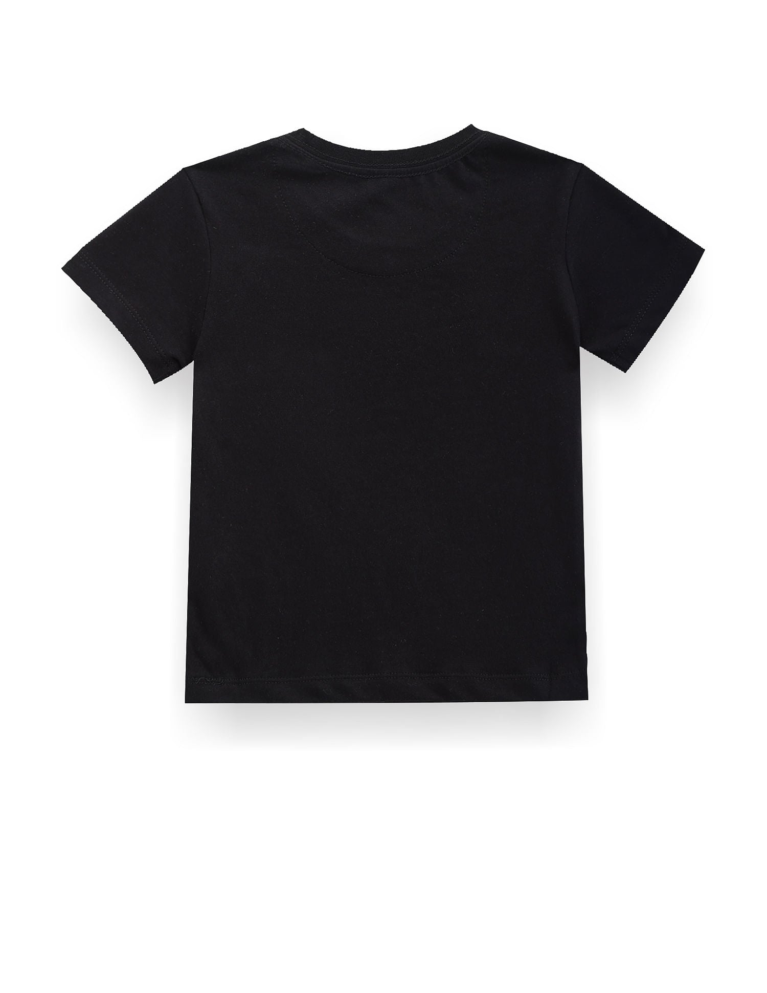 Boys Crew Neck Brand Print T-Shirt Black - U.S. POLO ASSN. | Large