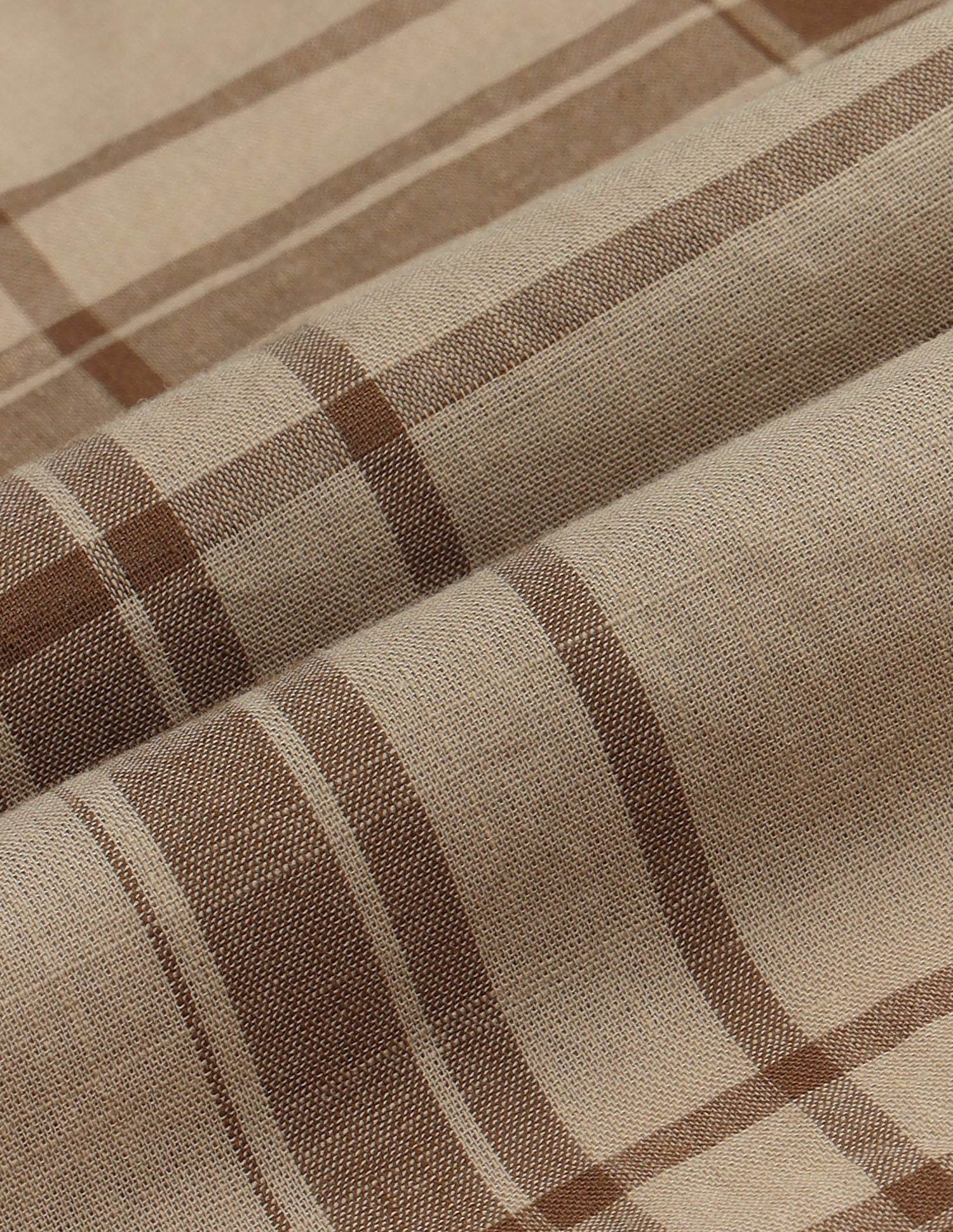 Windowpane Checked Elvenado Shirt Khaki - U.S. Polo Assn. India | Large