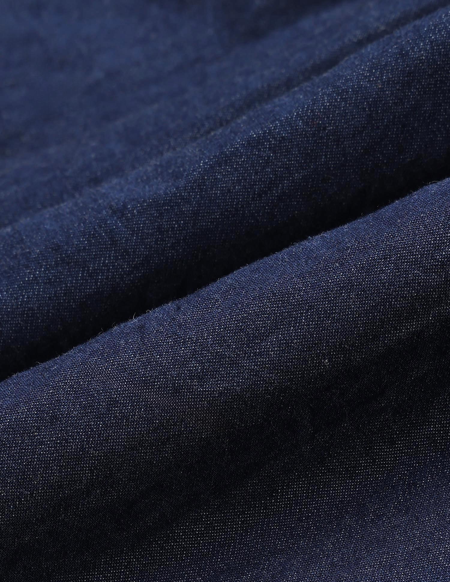 Girls Solid A-Line Dress Indigo - U.S. POLO ASSN. | Large