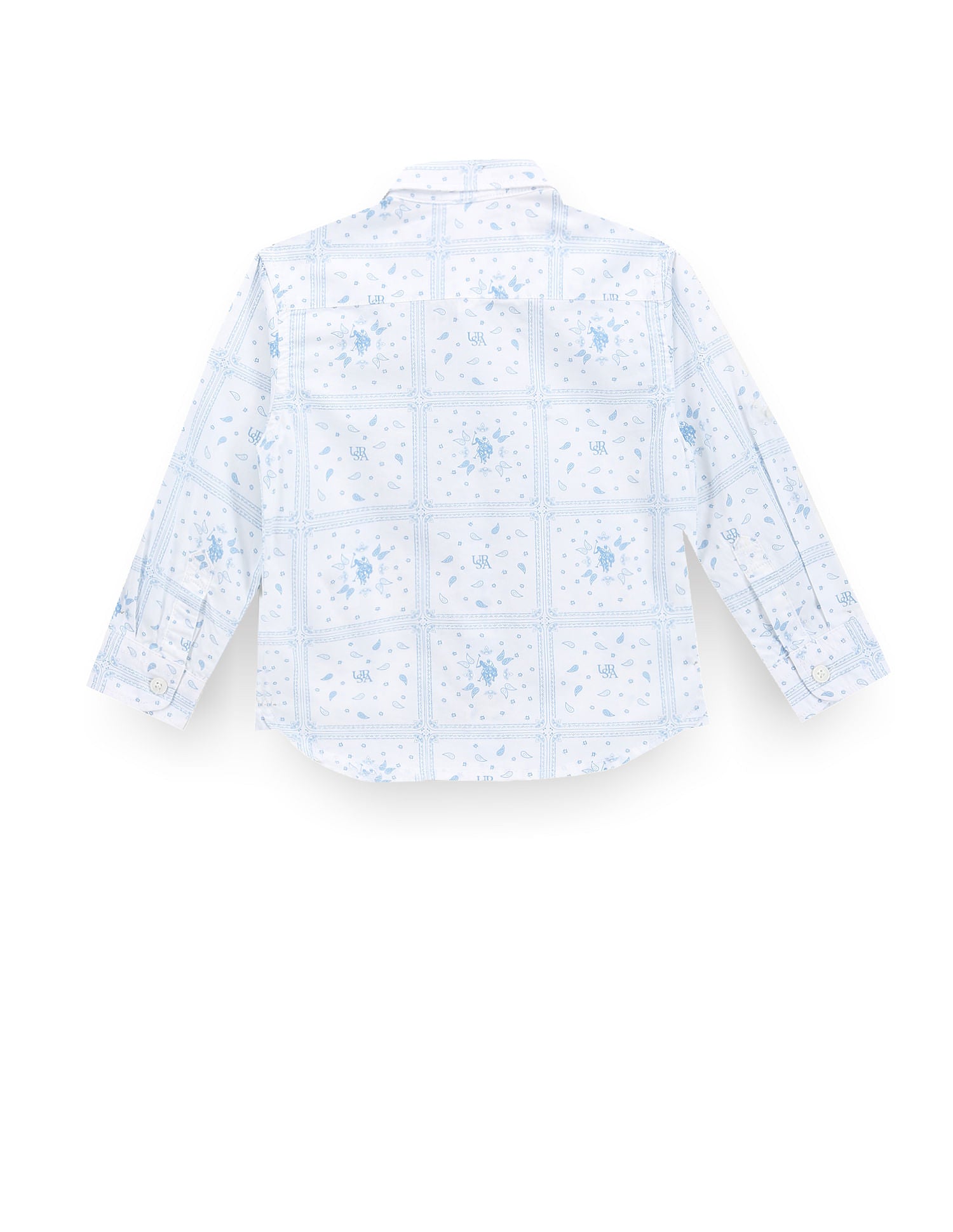 Boys Brand Print Paisley Shirt Blue - U.S. Polo Assn. India | Large
