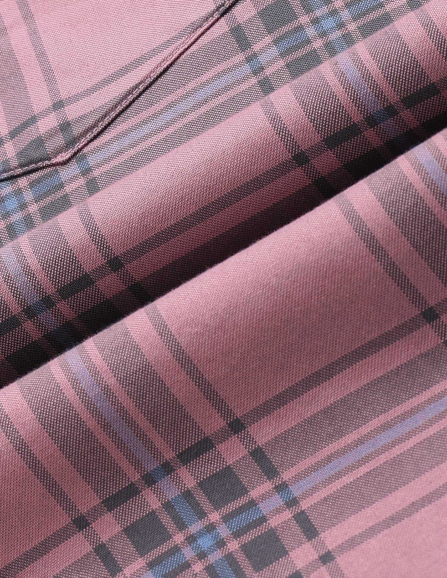Tartan Checked Pure Cotton Shirt Pink - U.S. Polo Assn. India | Large