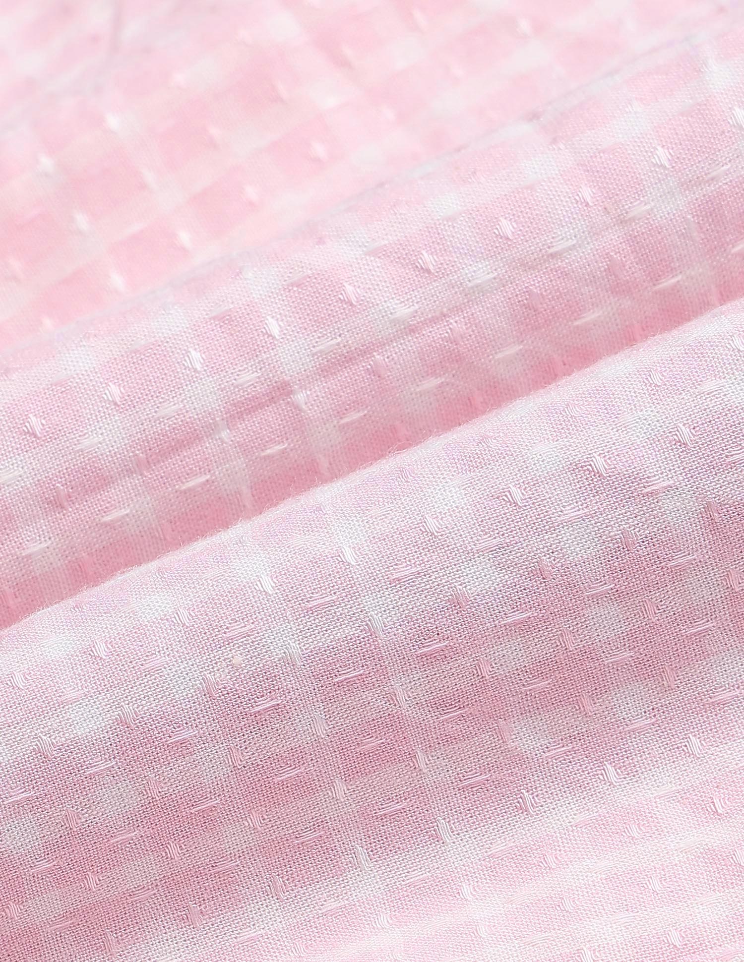 Girls Self Design Checked Shirt Dress Pink - U.S. POLO ASSN. | Large