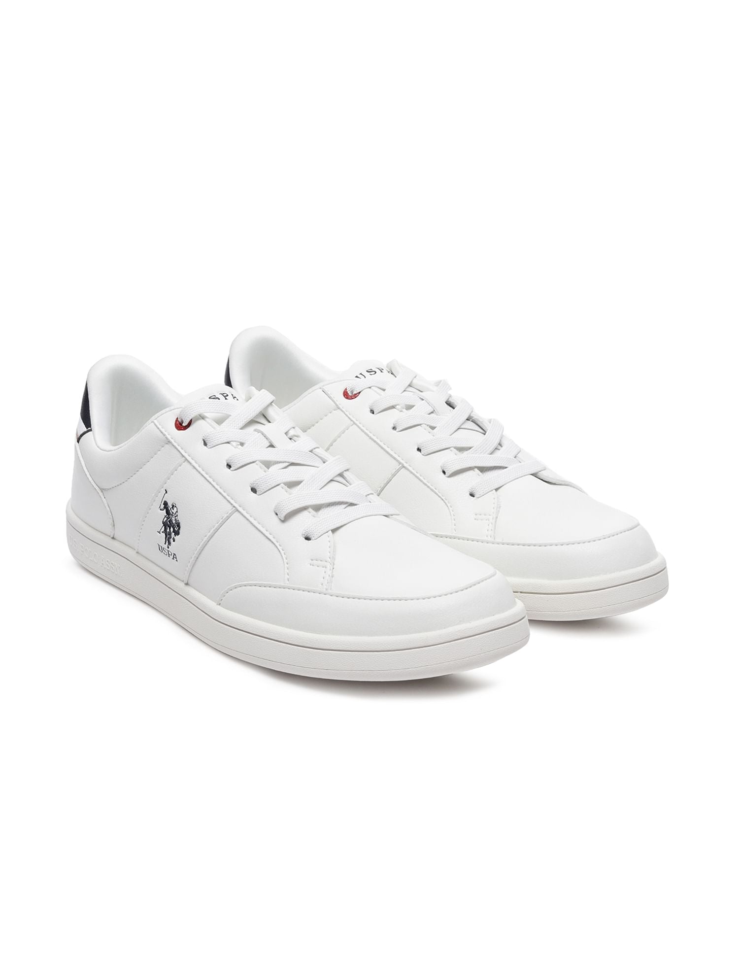 Solid Panelled Ulrin Sneakers Off White - U.S. Polo Assn. India | Large