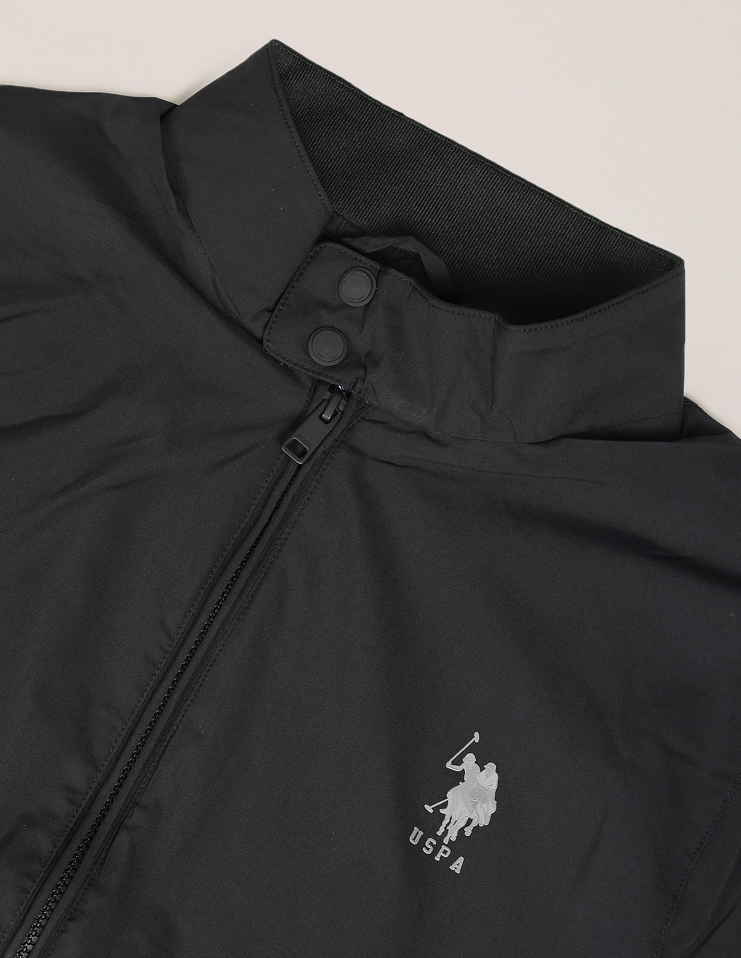 Packable Windcheater Jacket Black - U.S. POLO ASSN. | Large