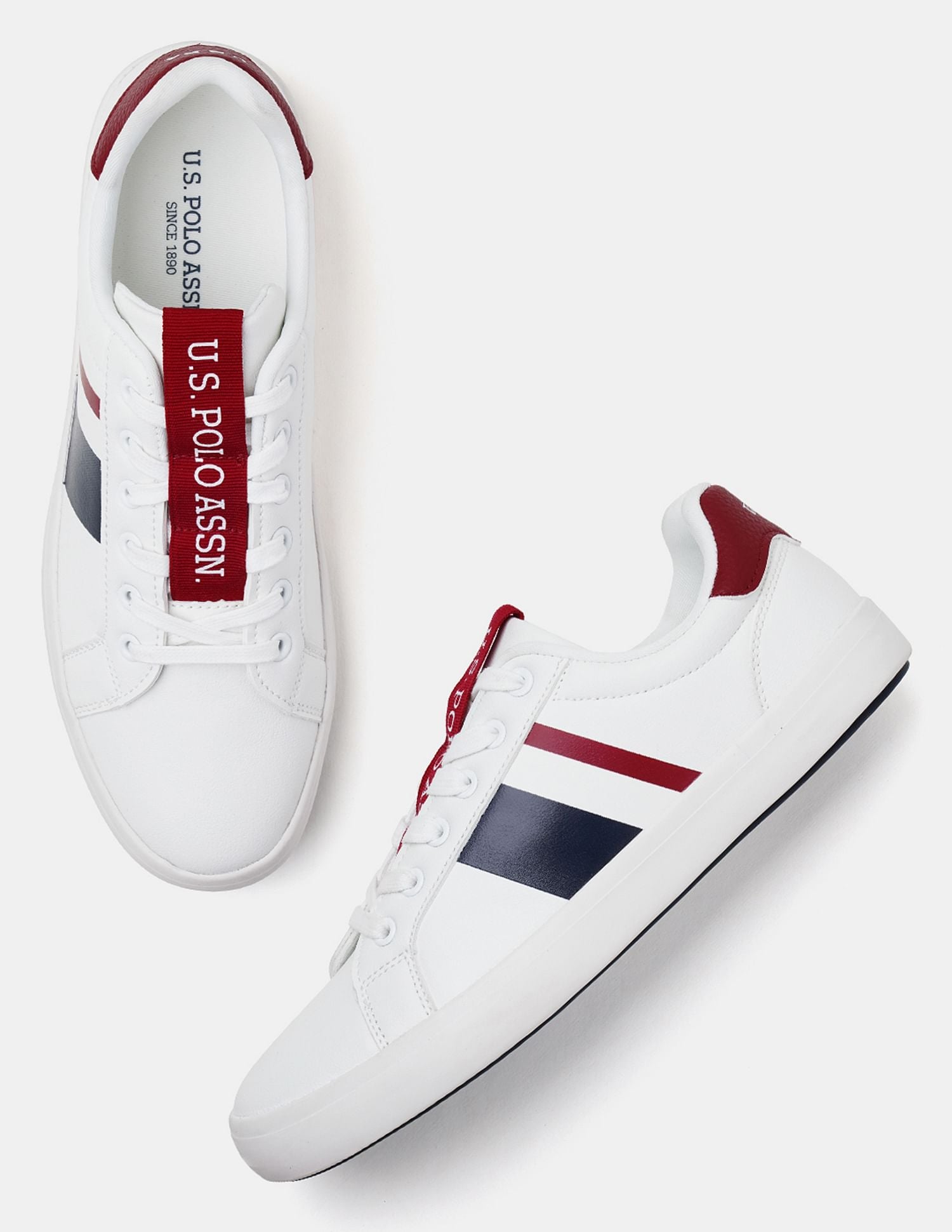 Men Santos 3.0 Colour Blocked Sneakers Off White - U.S. POLO ASSN. | Large