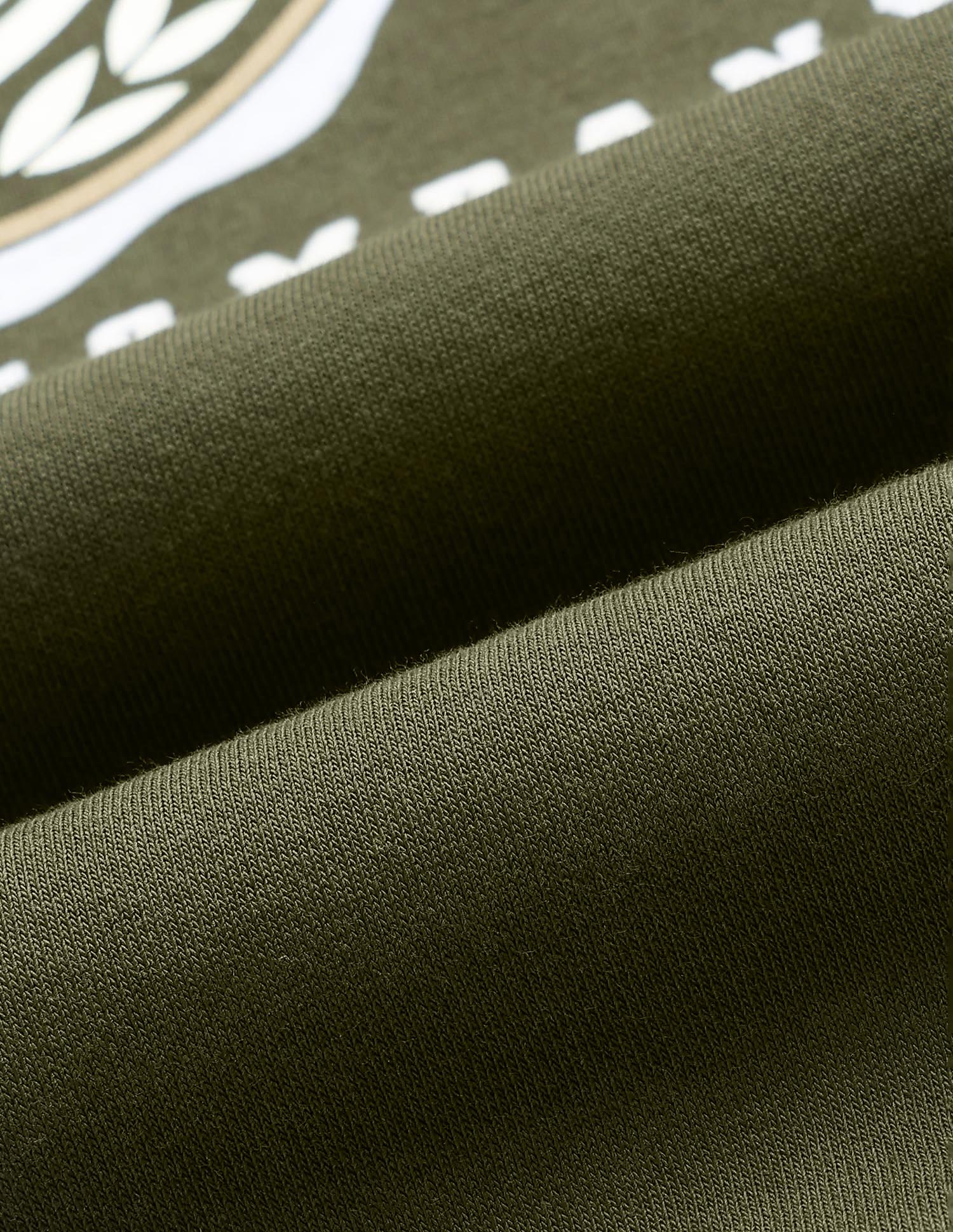 Brand Printed Regular Fit Sweatshirt Olive - U.S. POLO ASSN. | Large