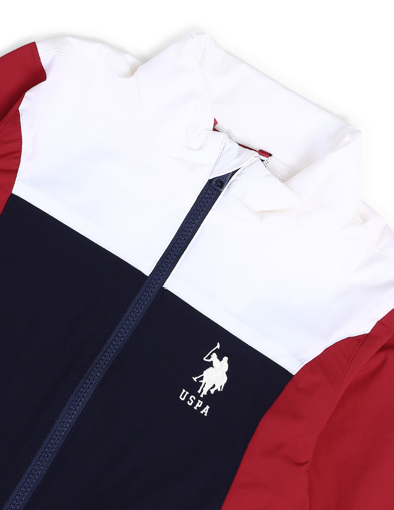 Boys Colourblocked Casual Jacket Navy - U.S. POLO ASSN. | Large