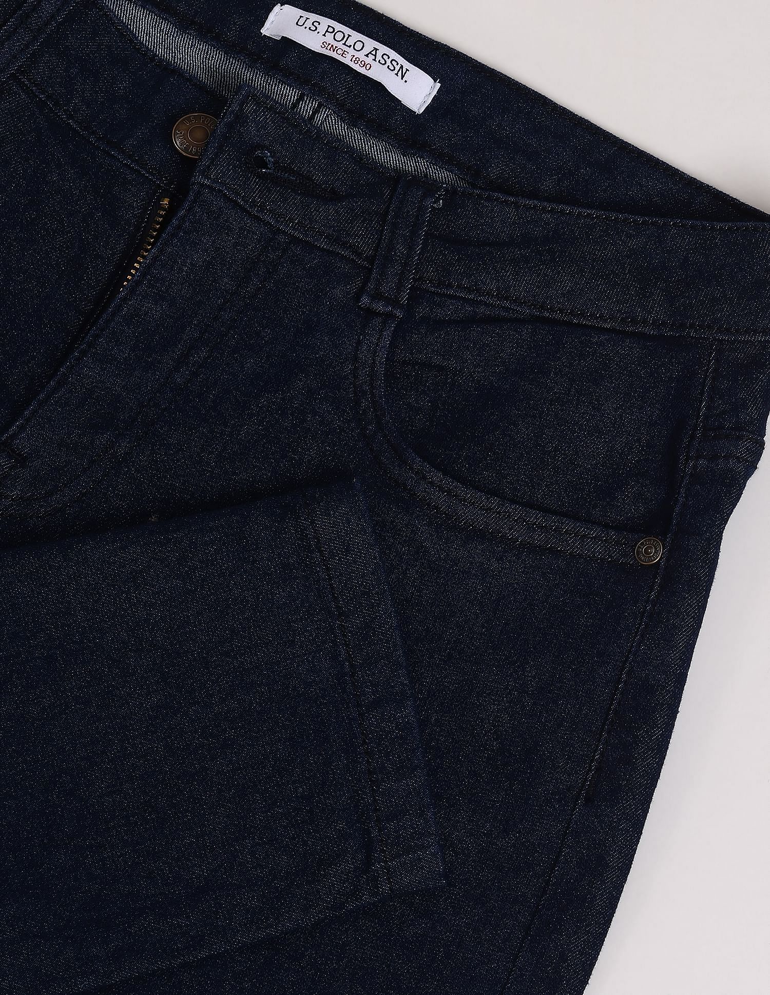 Rinsed Skinny Fit Jeans Dark Blue - U.S. Polo Assn. India | Large