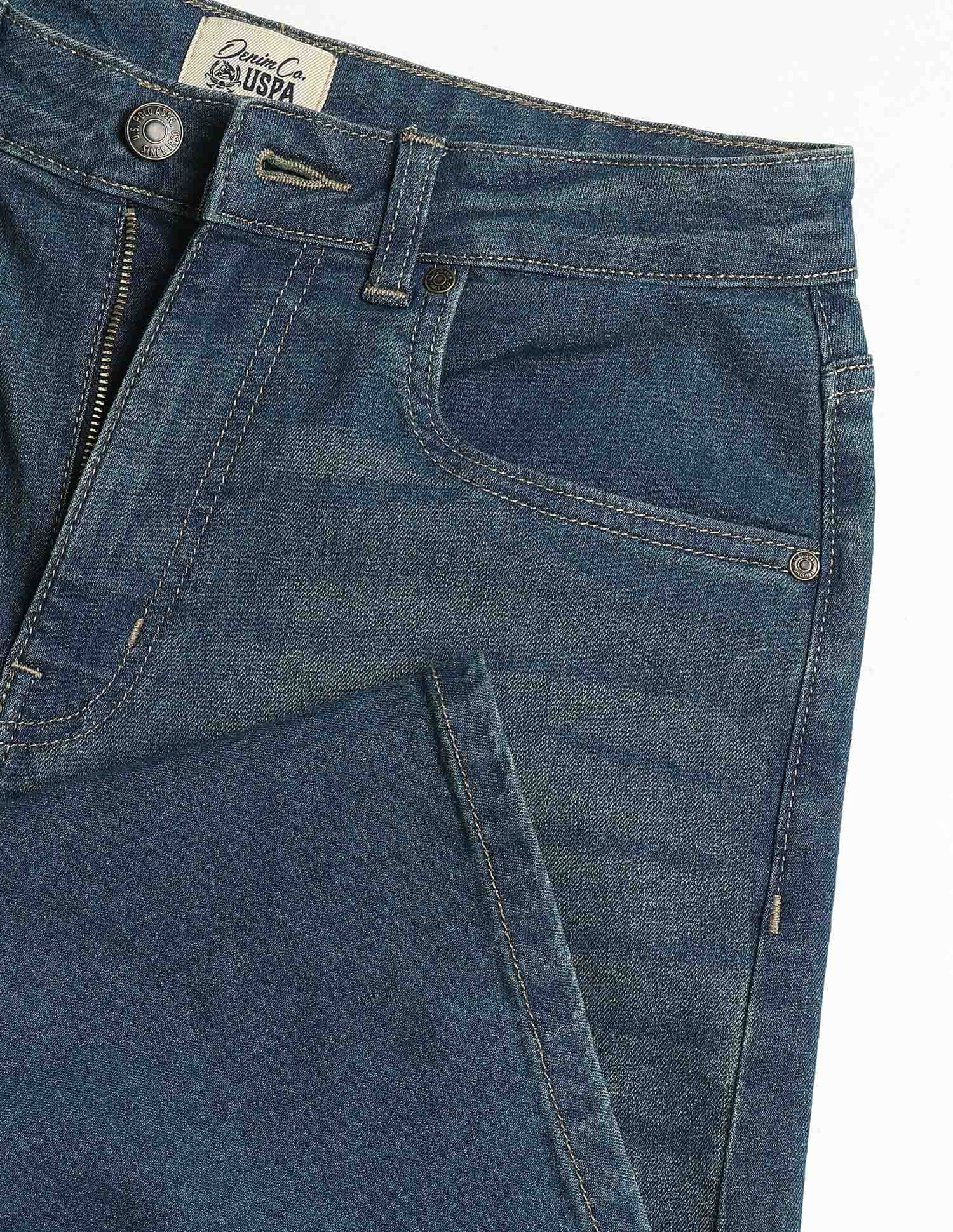 High Rise Baggy Fit Jeans Blue - U.S. Polo Assn. India | Large