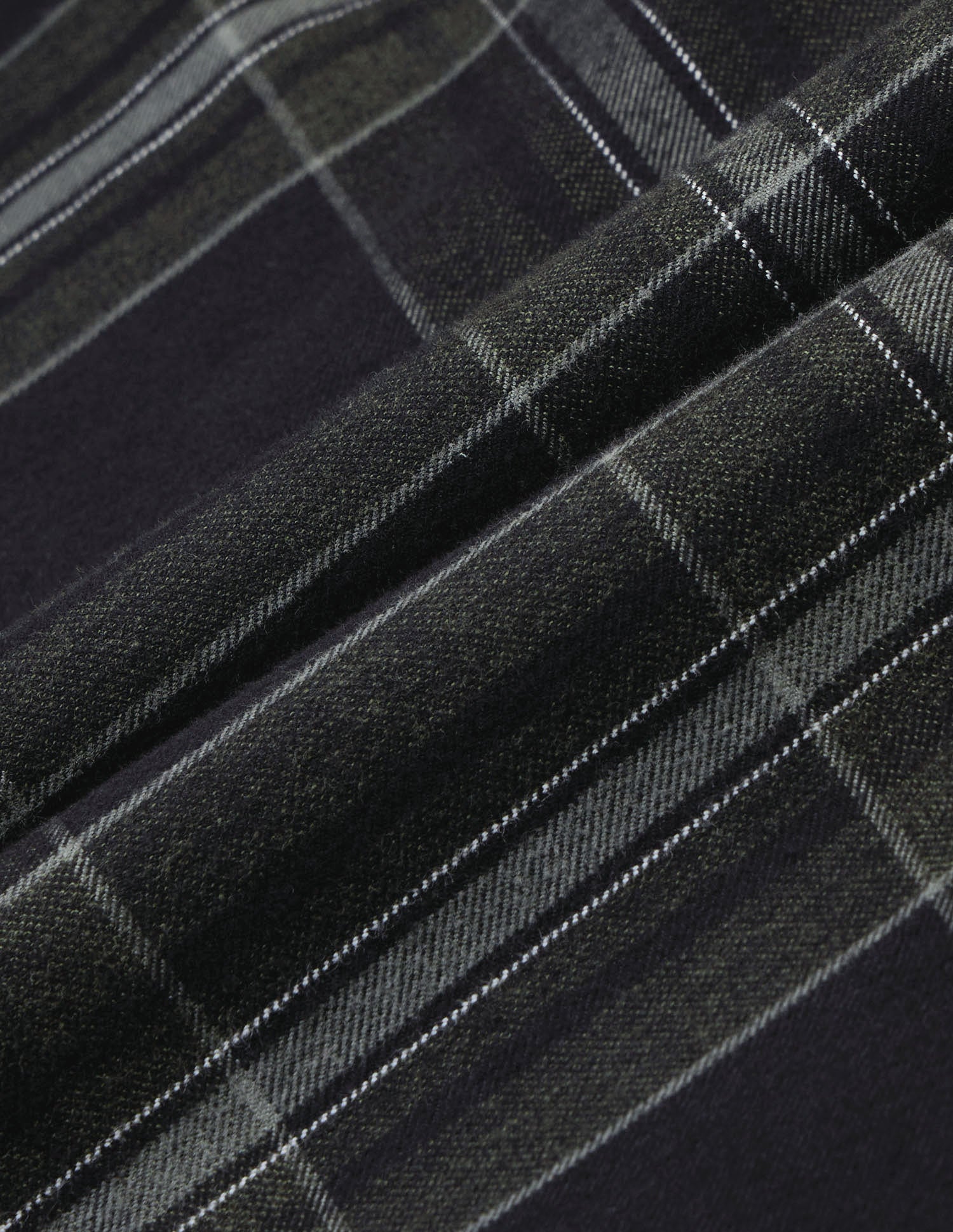 Plaid Checked Twill Shirt Dark Green - U.S. Polo Assn. India | Large