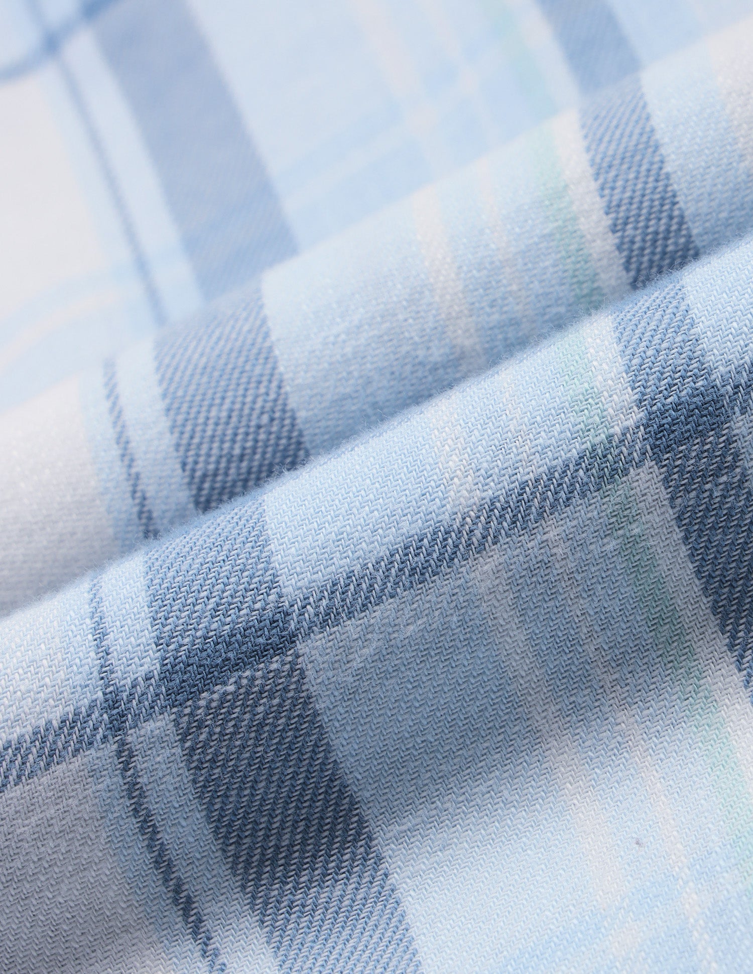 Twill Windowpane Checked Shirt Light Blue - U.S. Polo Assn. India | Large