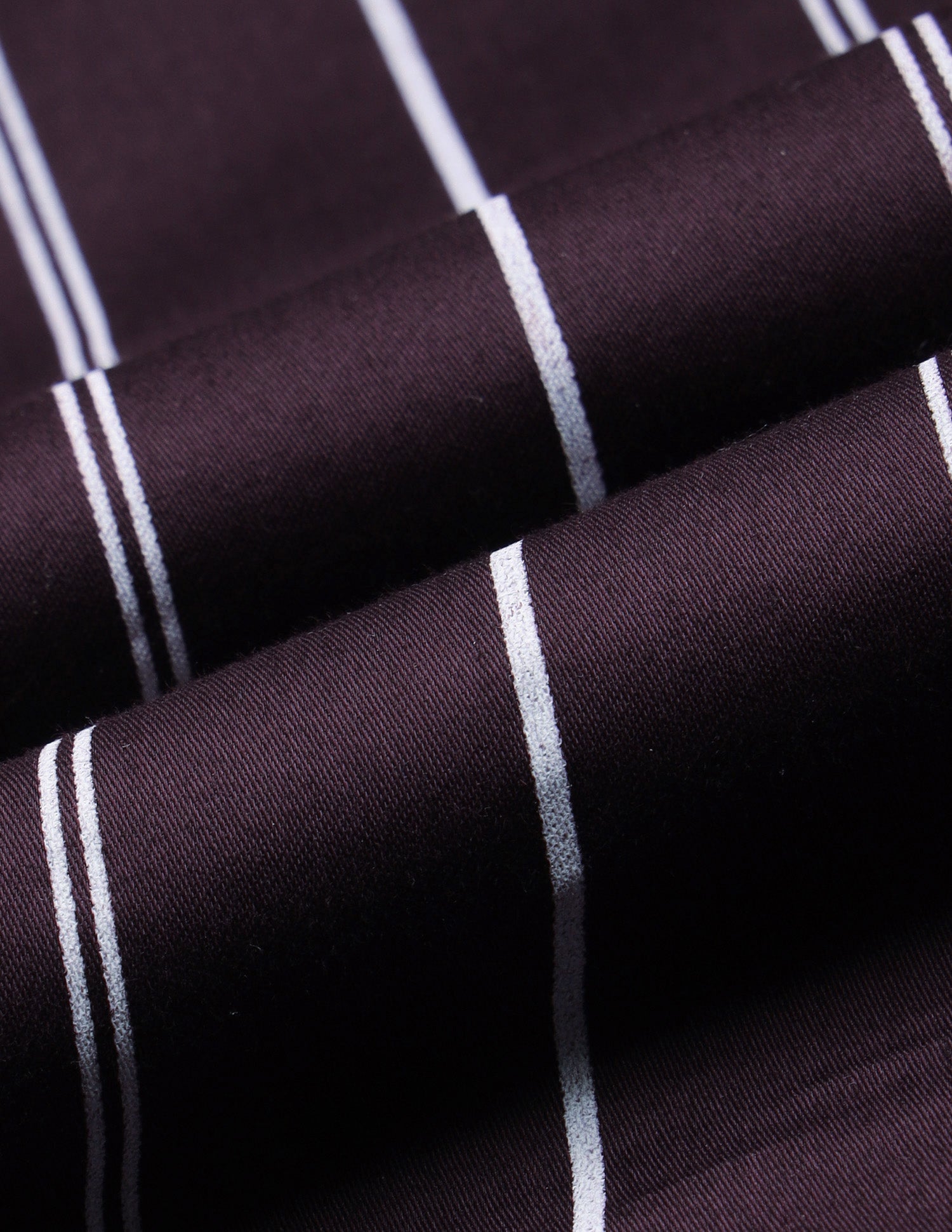 Satin Vertical Striped Shirt Dark Purple - U.S. Polo Assn. India | Large