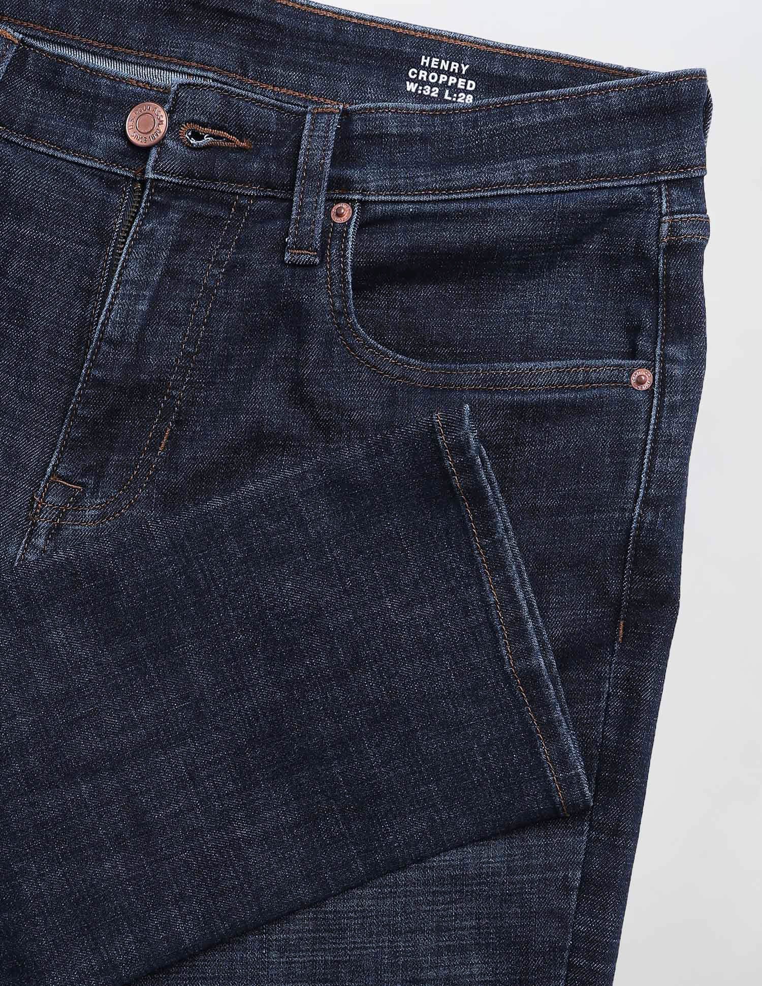 Henry Tapered Fit Blue Jeans Dark Blue - U.S. Polo Assn. India | Large