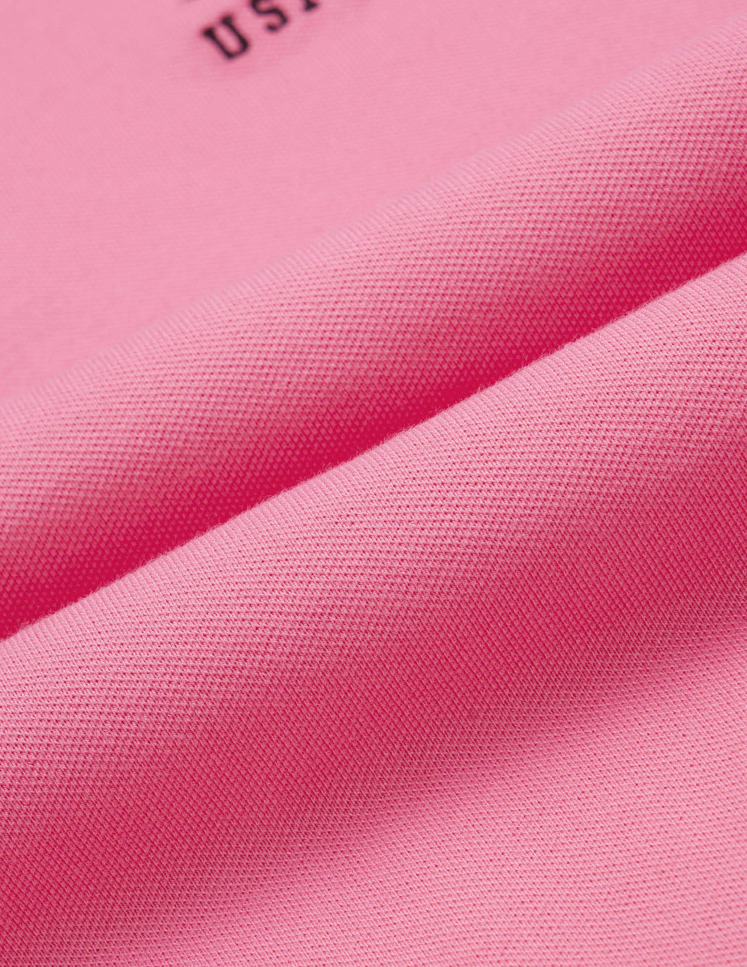 Boxy Fit Cropped Polo Shirt Pink - U.S. Polo Assn. India | Large