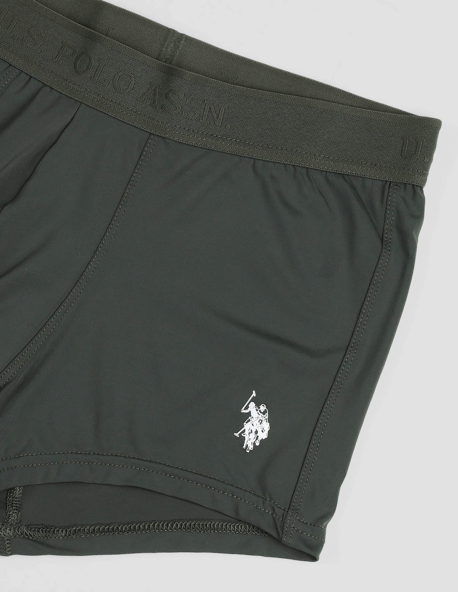Moisture Wicking AT001 Active Trunks - Pack Of 1 Olive - U.S. POLO ASSN. | Large