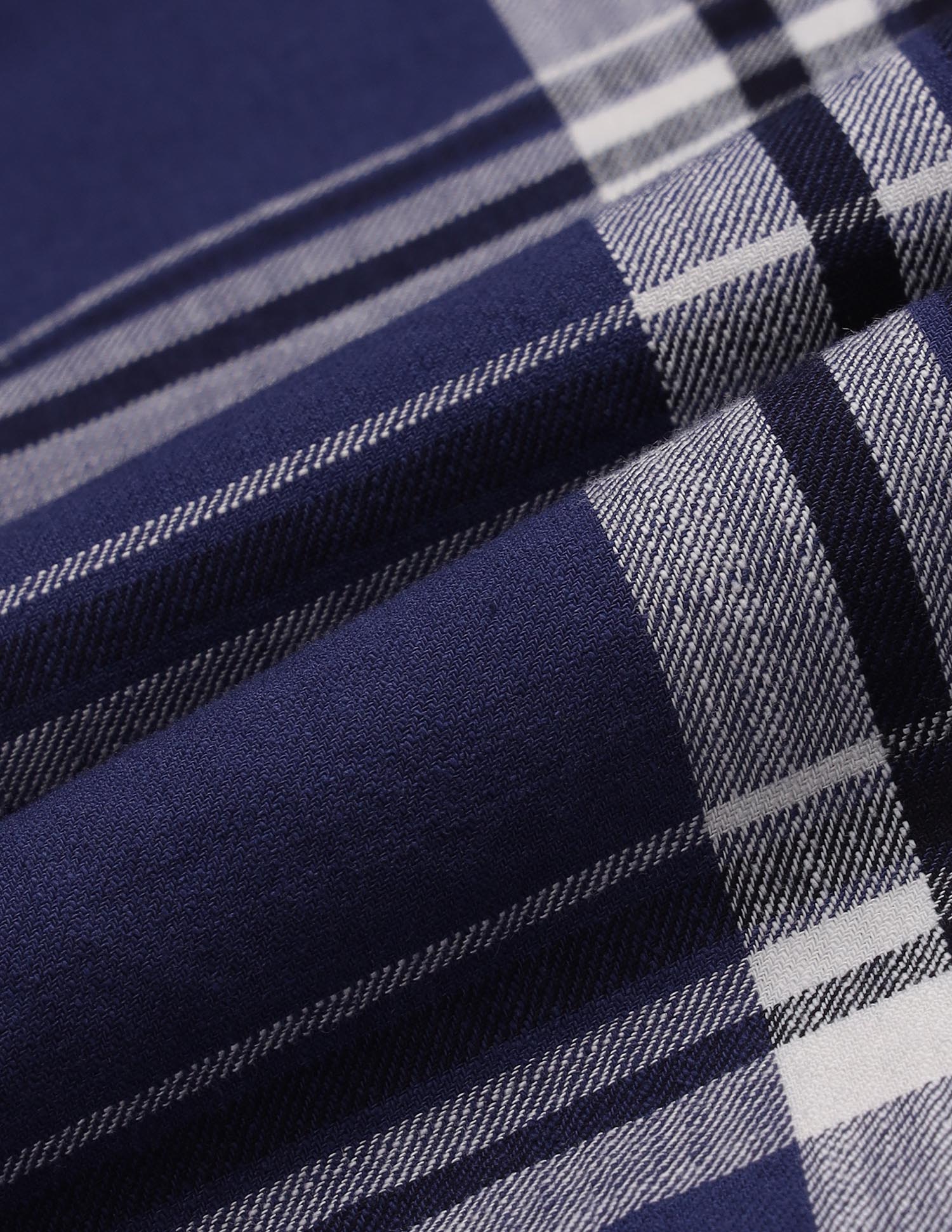 Tartan Checked Twill Shirt Blue - U.S. Polo Assn. India | Large