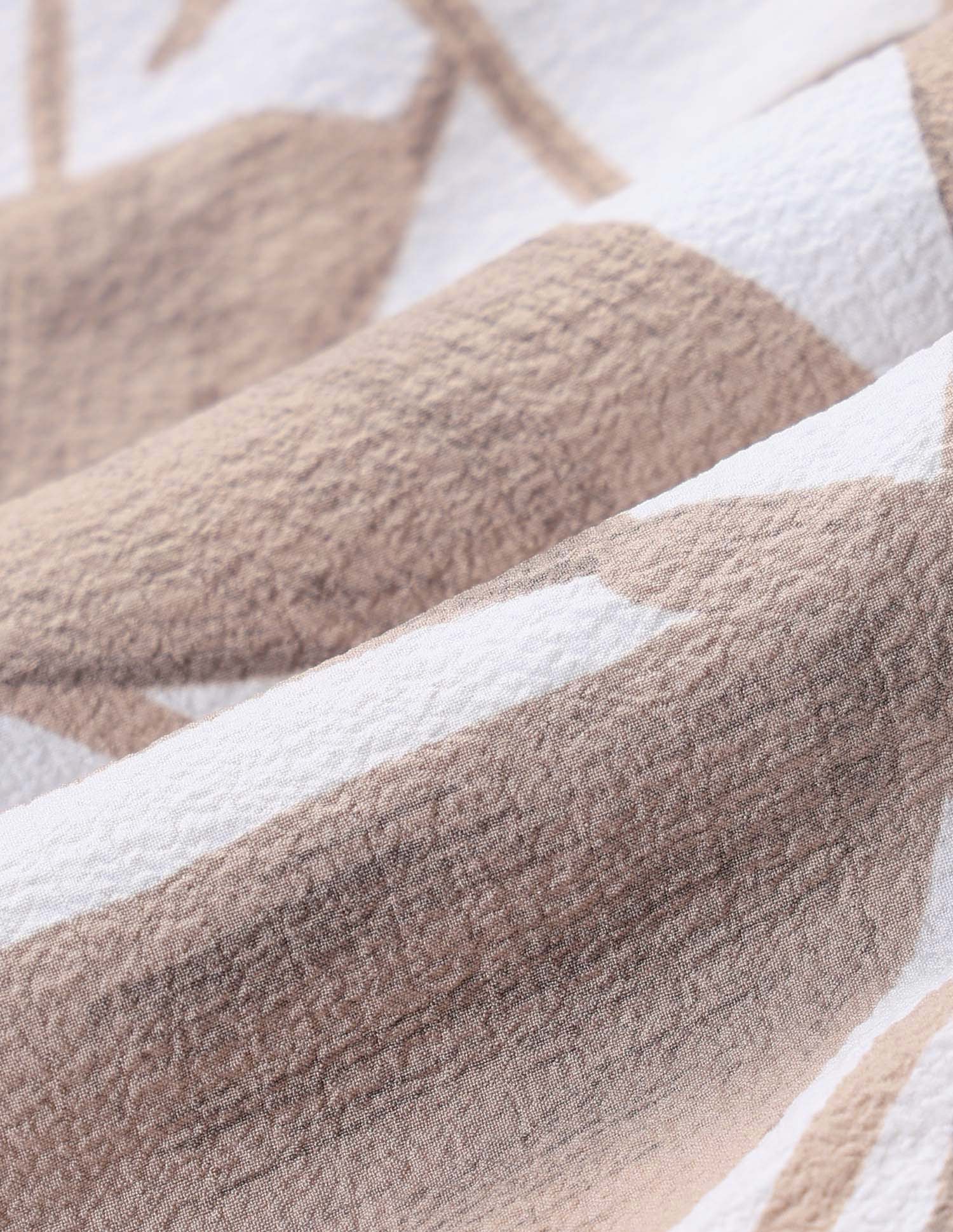 Abstract Printed Tailored Fit Shirt Brown - U.S. Polo Assn. India | Large