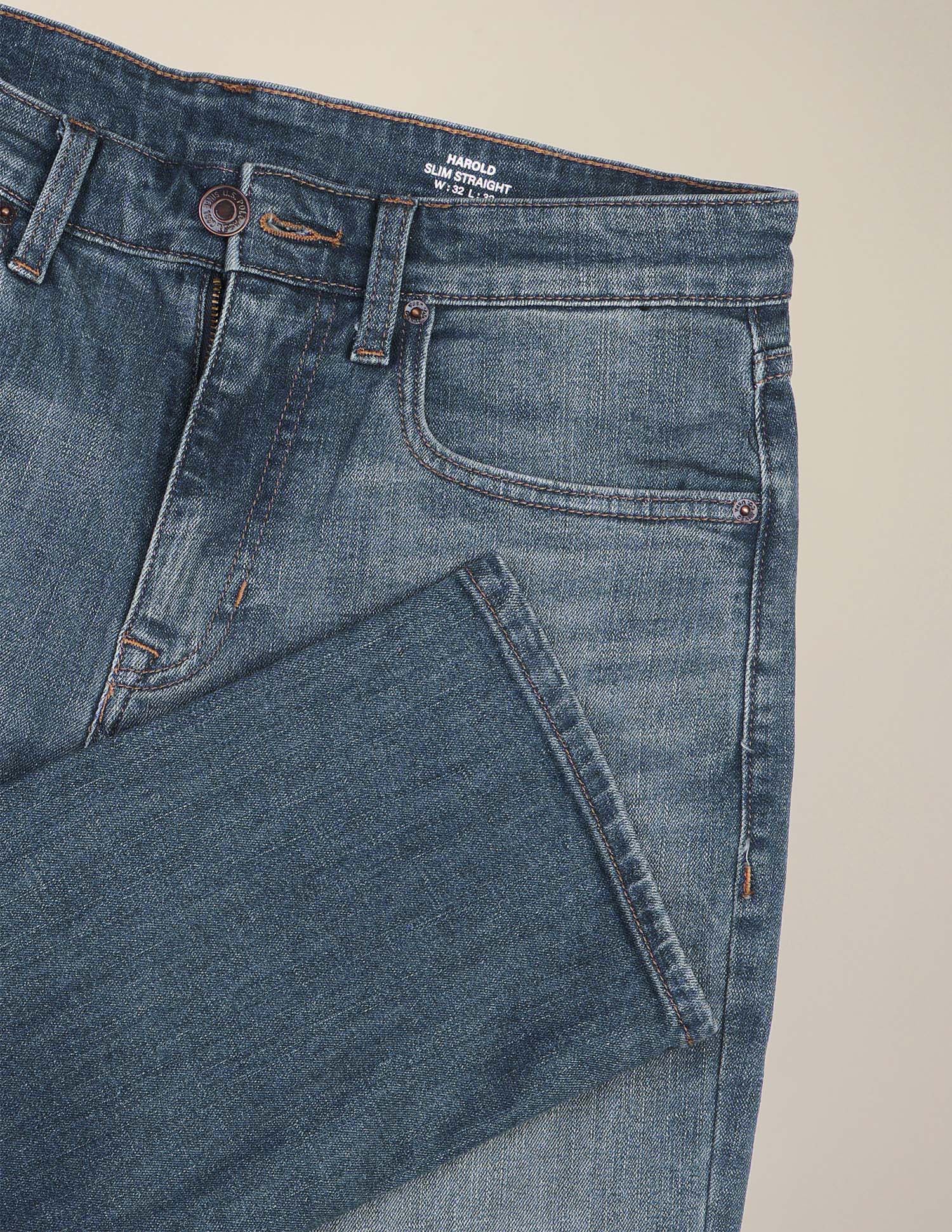 Harold Slim Straight Fit Blue Jeans Indigo - U.S. Polo Assn. India | Large