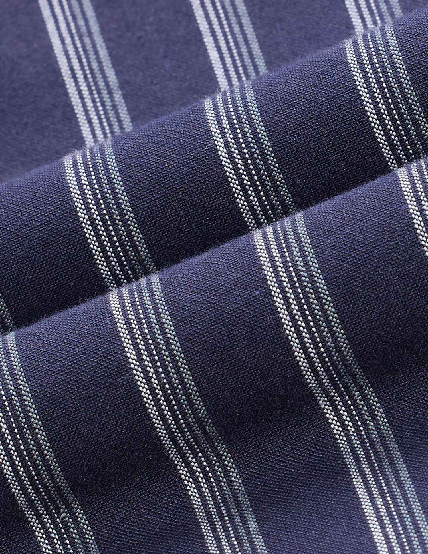 Vertical Striped Tailored Fit Shirt Navy - U.S. Polo Assn. India | Large