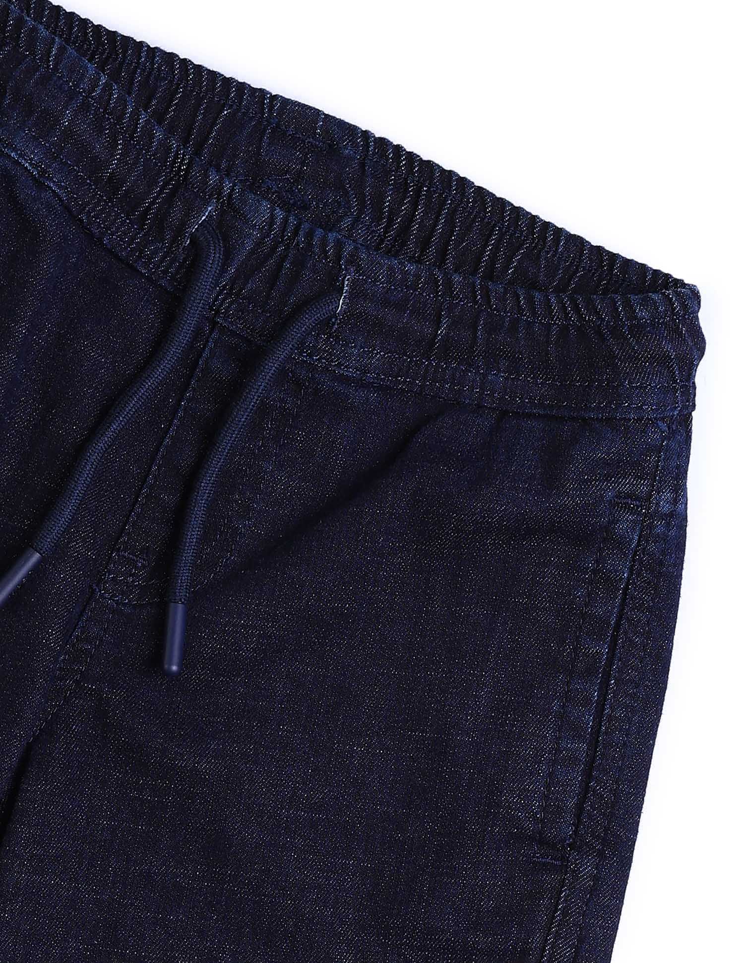 Boys Regular Fit Cargo Jeans Dark Wash - U.S. POLO ASSN. | Large