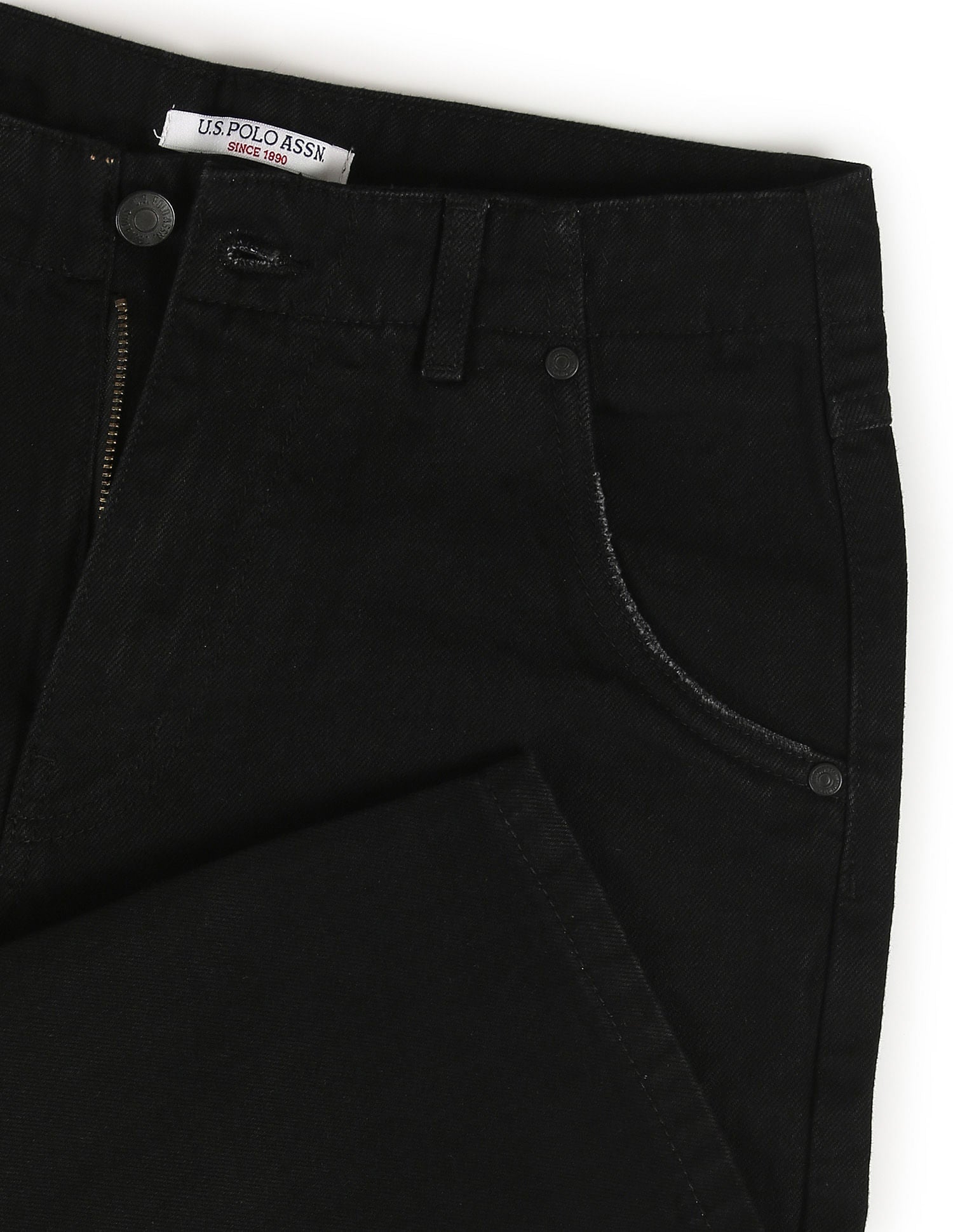 Carrot Fit Black Jeans Black - U.S. POLO ASSN. | Large