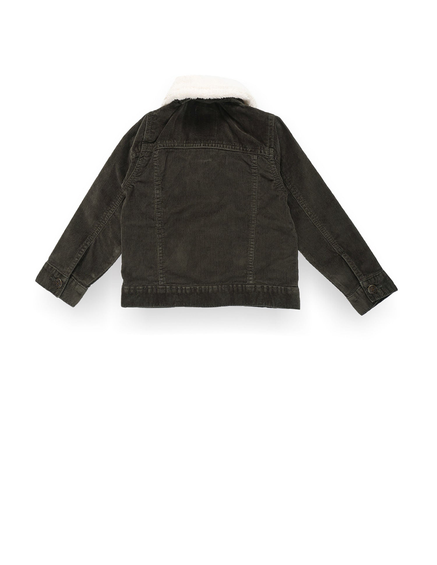 Boys Detachable Sherpa Collar Trucker Jacket Olive - U.S. POLO ASSN. | Large