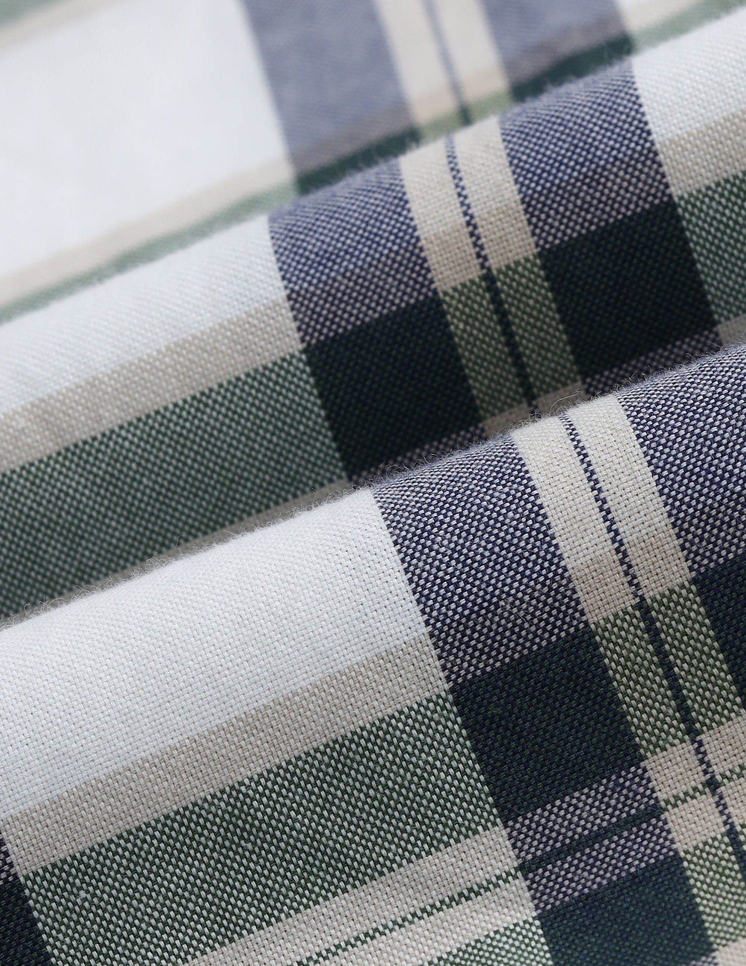 Tailored Fit Dobby Checked Shirt Ivory - U.S. POLO ASSN. | Large