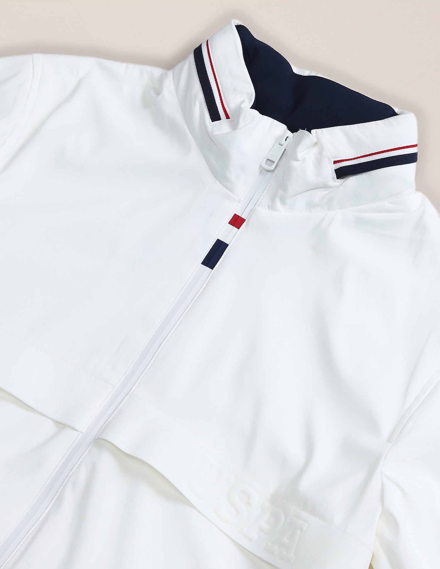 Detachable Hood Packable Jacket White - U.S. POLO ASSN. | Large