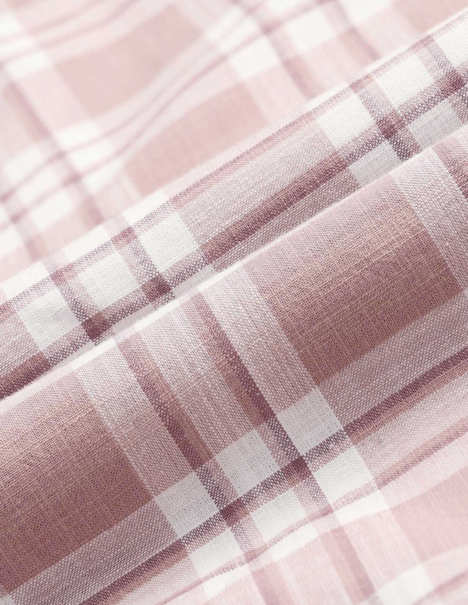 Grid Tattersall Checked Regular Fit Shirt Pink - U.S. POLO ASSN. | Large