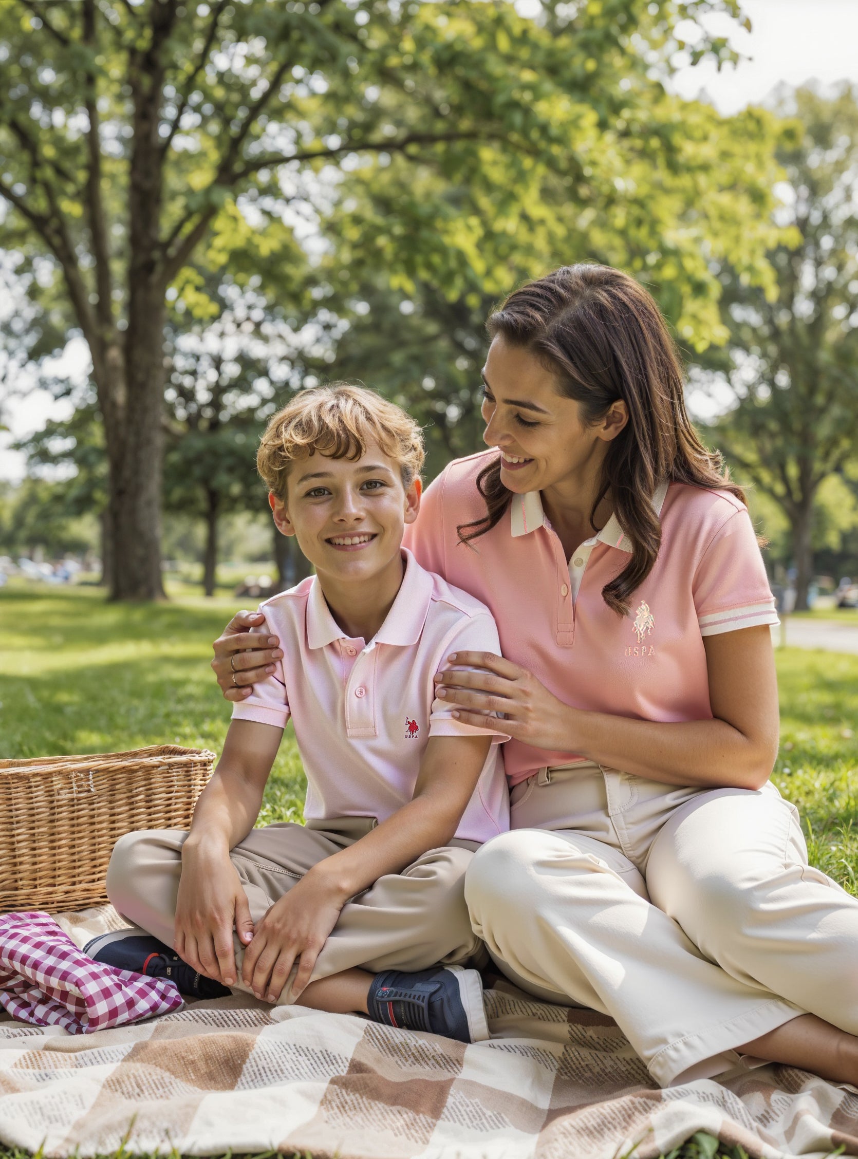 Boys Solid Polo Shirt Light Pink - U.S. POLO ASSN. | Large