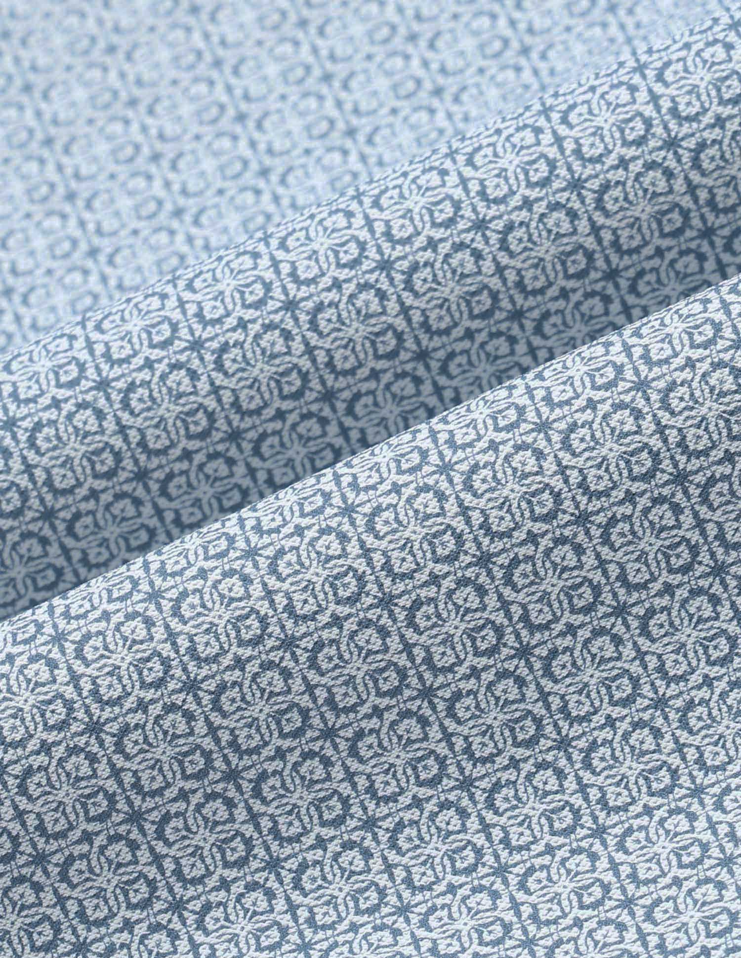 All-Over Printed Slim Fit Polo Shirt Light Blue - U.S. Polo Assn. India | Large