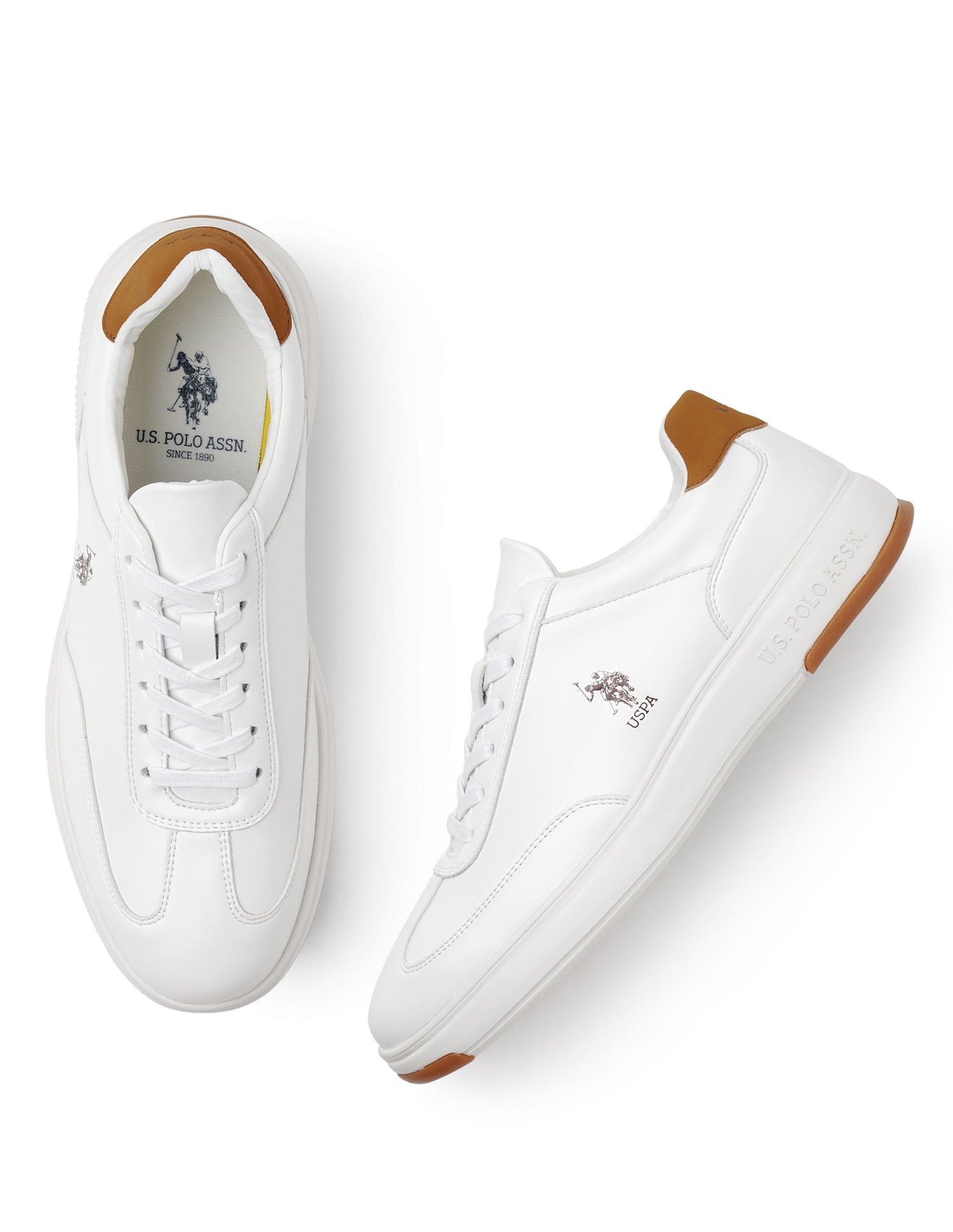 Men Como White All Day Sneakers White - U.S. POLO ASSN. | Large