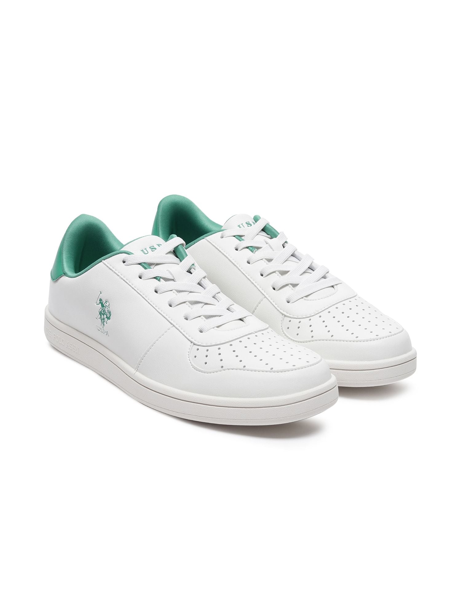 Tobias Panelled Colour Block Sneakers Off White - U.S. Polo Assn. India | Large
