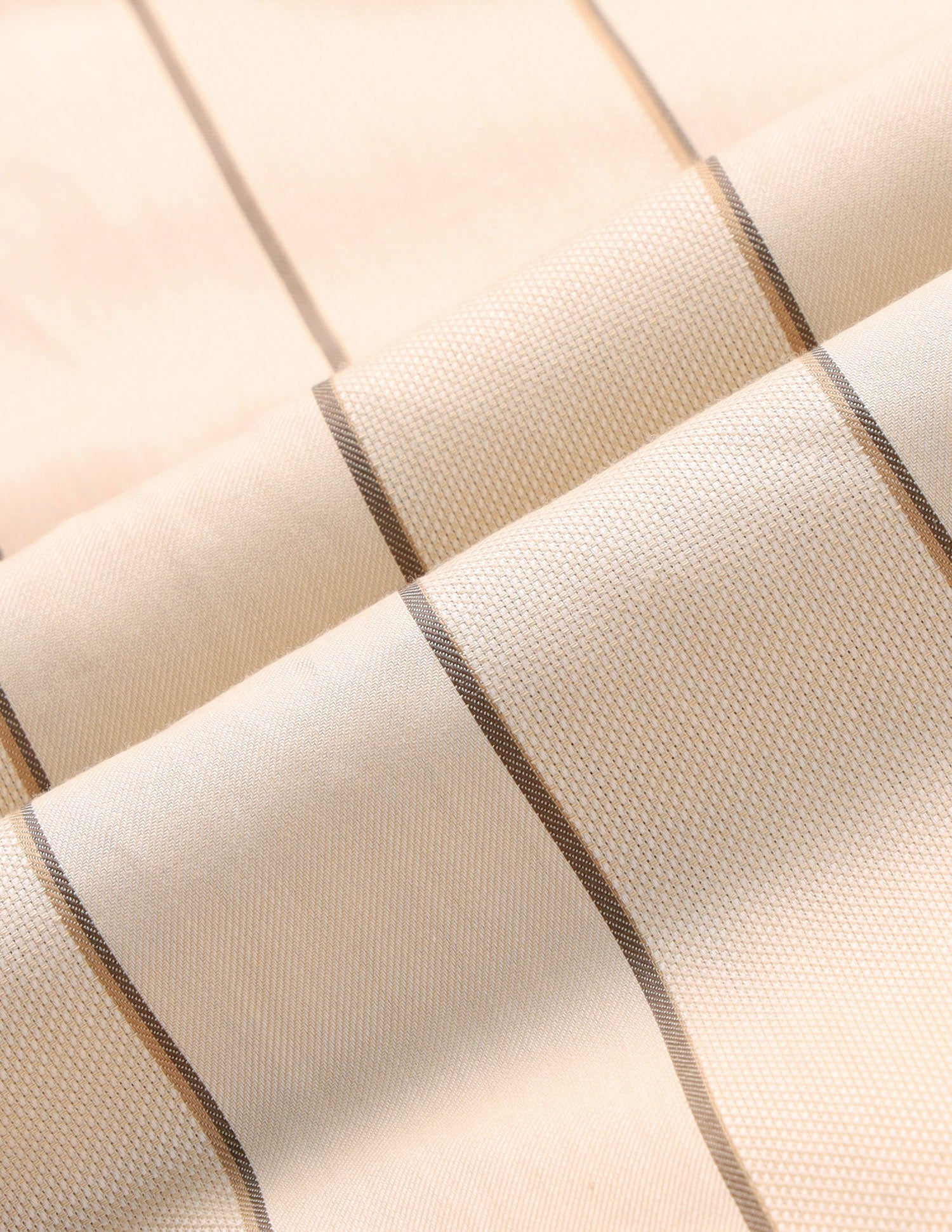 Vertical Striped Tailored Fit Shirt Light Beige - U.S. Polo Assn. India | Large