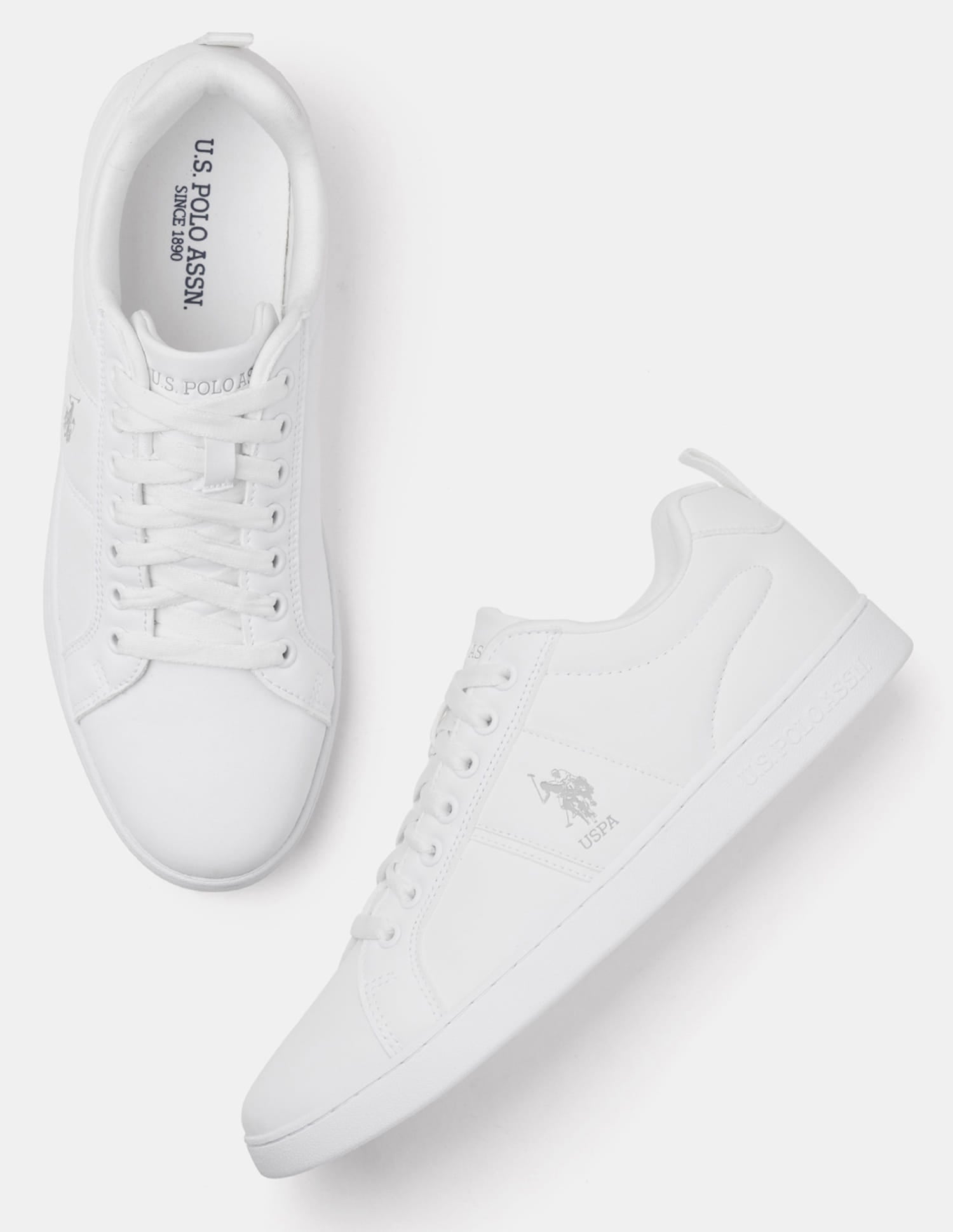 Men Dorim 2.0 Solid Sneakers White - U.S. Polo Assn. India | Large