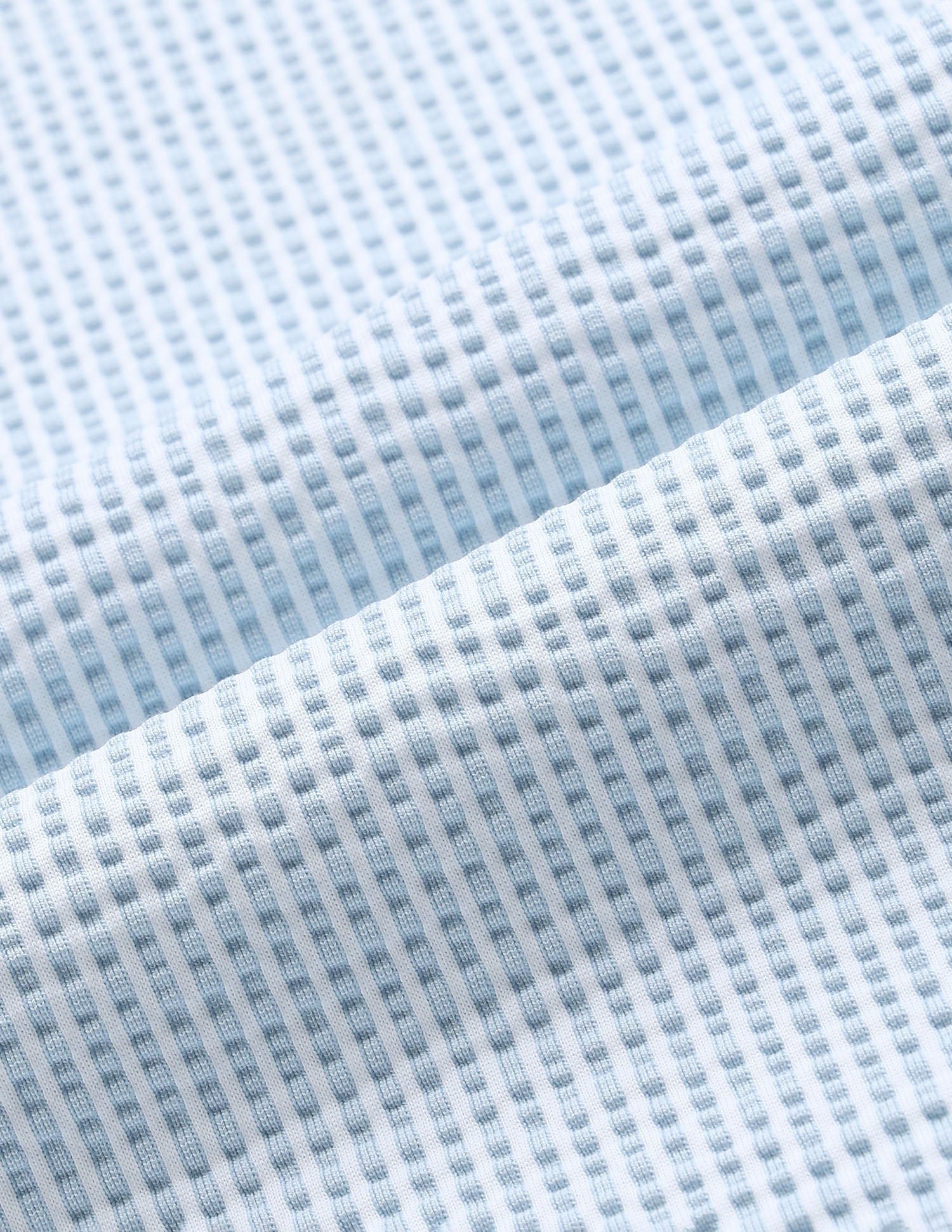 Textured White Harbour Polo Shirt Light Blue - U.S. Polo Assn. India | Large