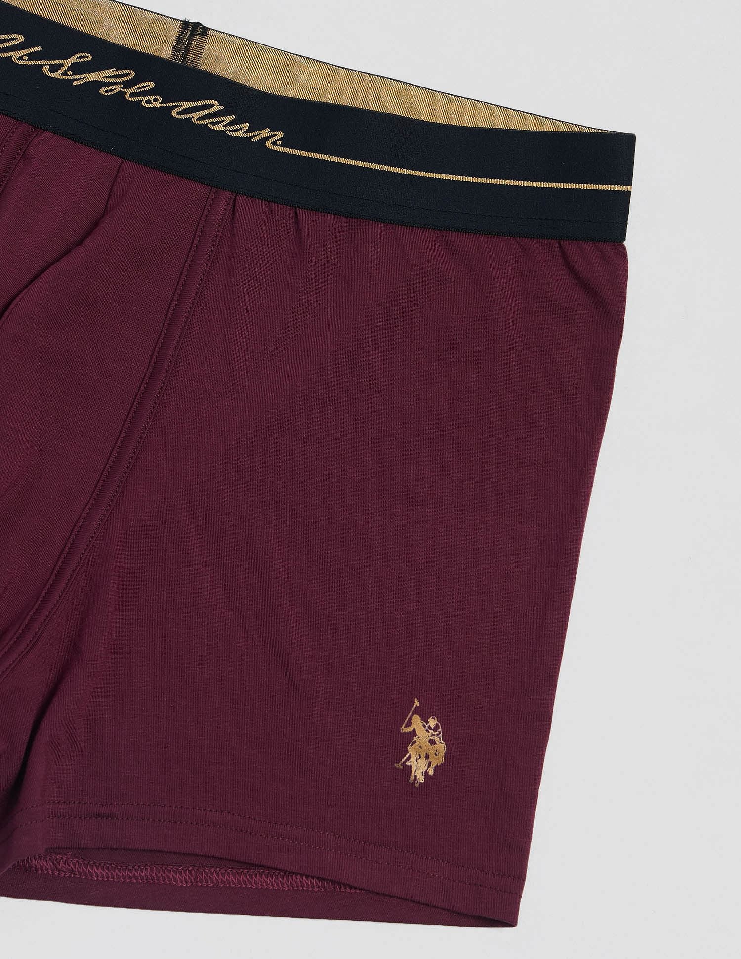 Anti Microbial Solid PT004 Trunks - Pack of 1 Port Royal - U.S. POLO ASSN. | Large