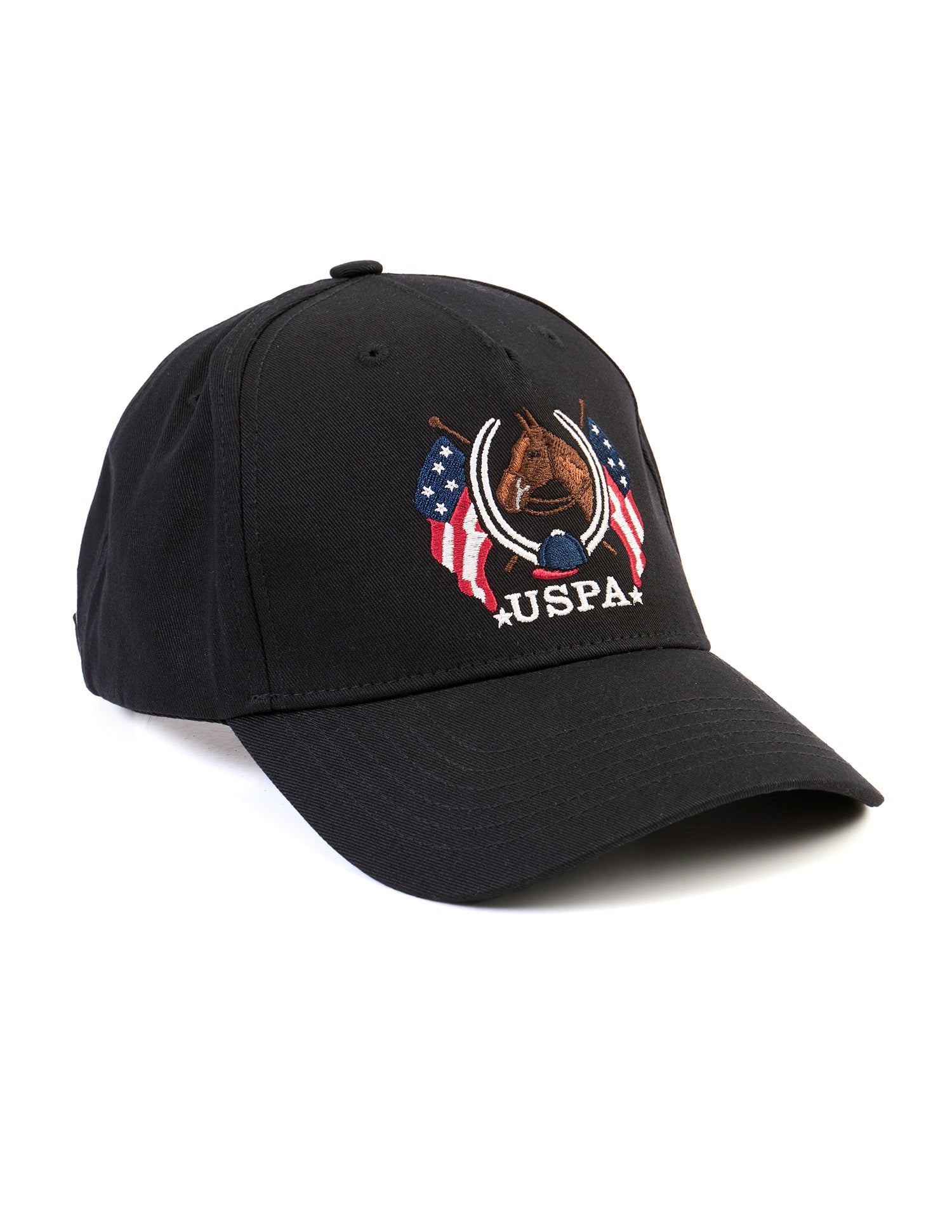 Brand Embroidered Twill Cap Black - U.S. POLO ASSN. | Large
