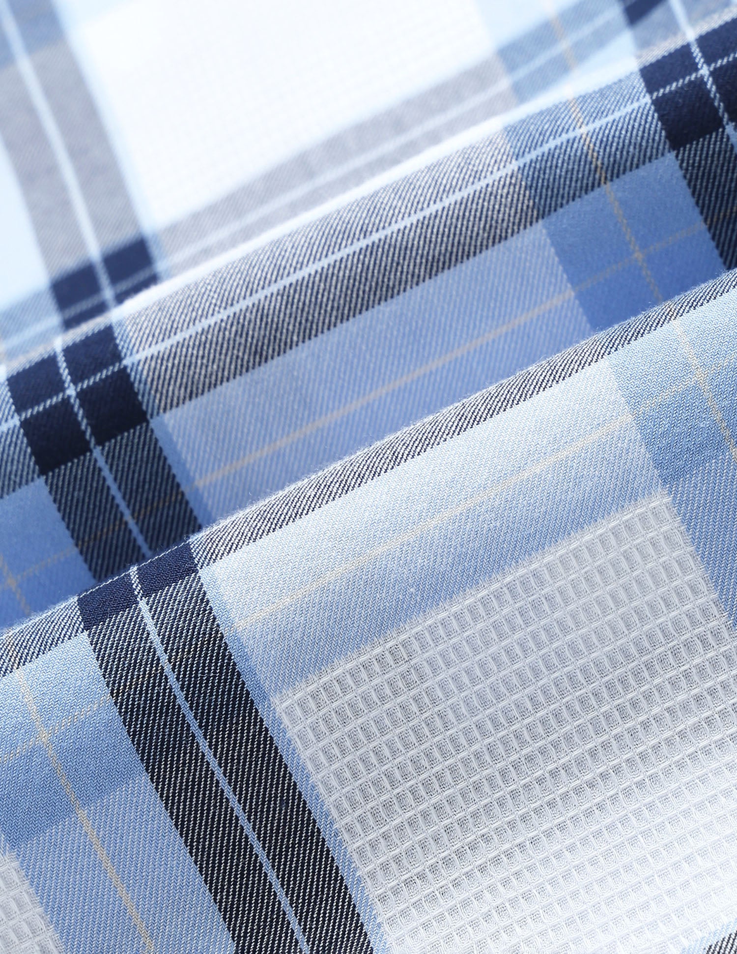 White Harbour Tartan Checked Shirt Blue - U.S. Polo Assn. India | Large