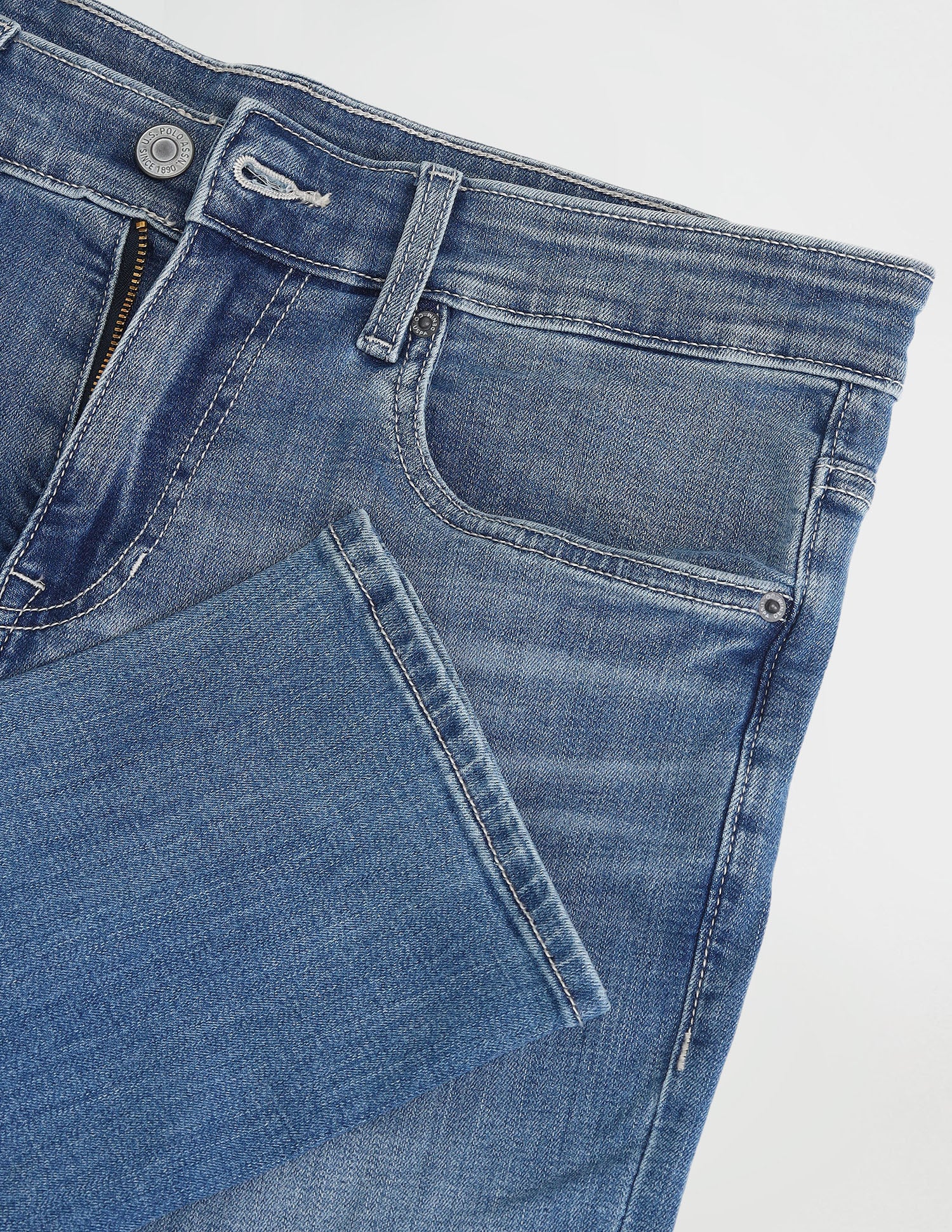 Regallo Skinny Fit Blue Jeans Blue - U.S. Polo Assn. India | Large