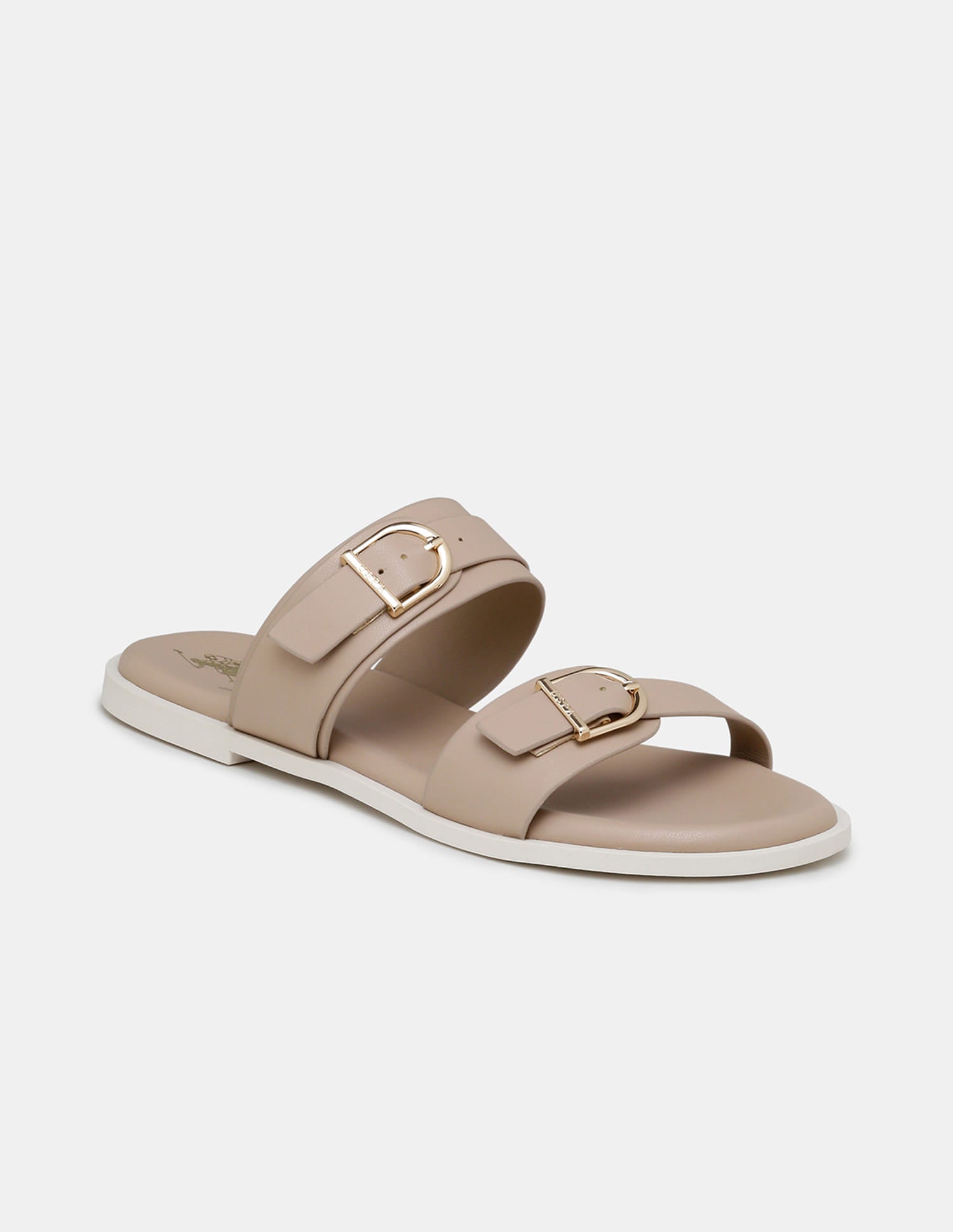 Women Jores Open Toe Buckle Sandals Nude - U.S. Polo Assn. India | Large