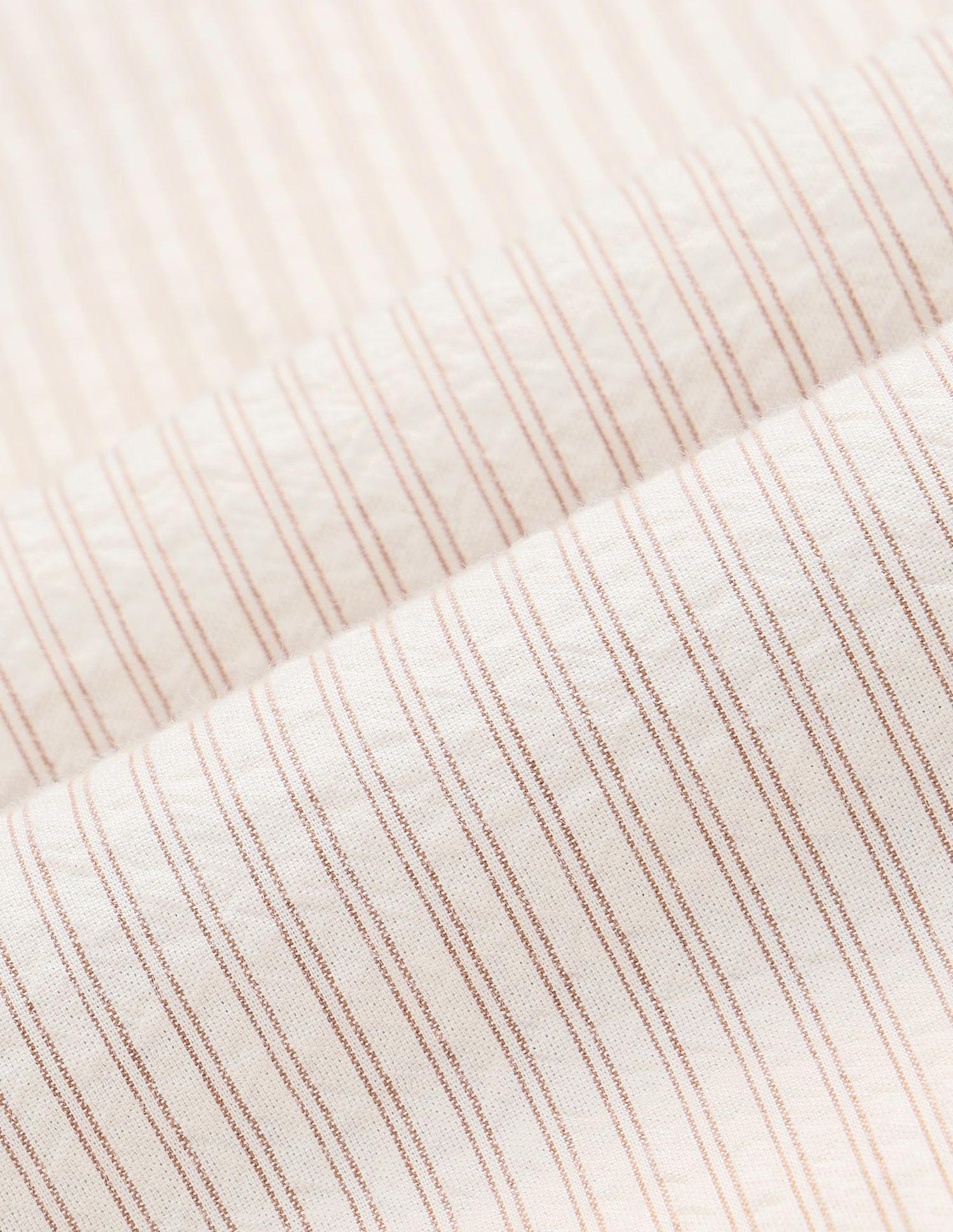 Vertical Striped Pure Cotton Shirt Beige - U.S. POLO ASSN. | Large