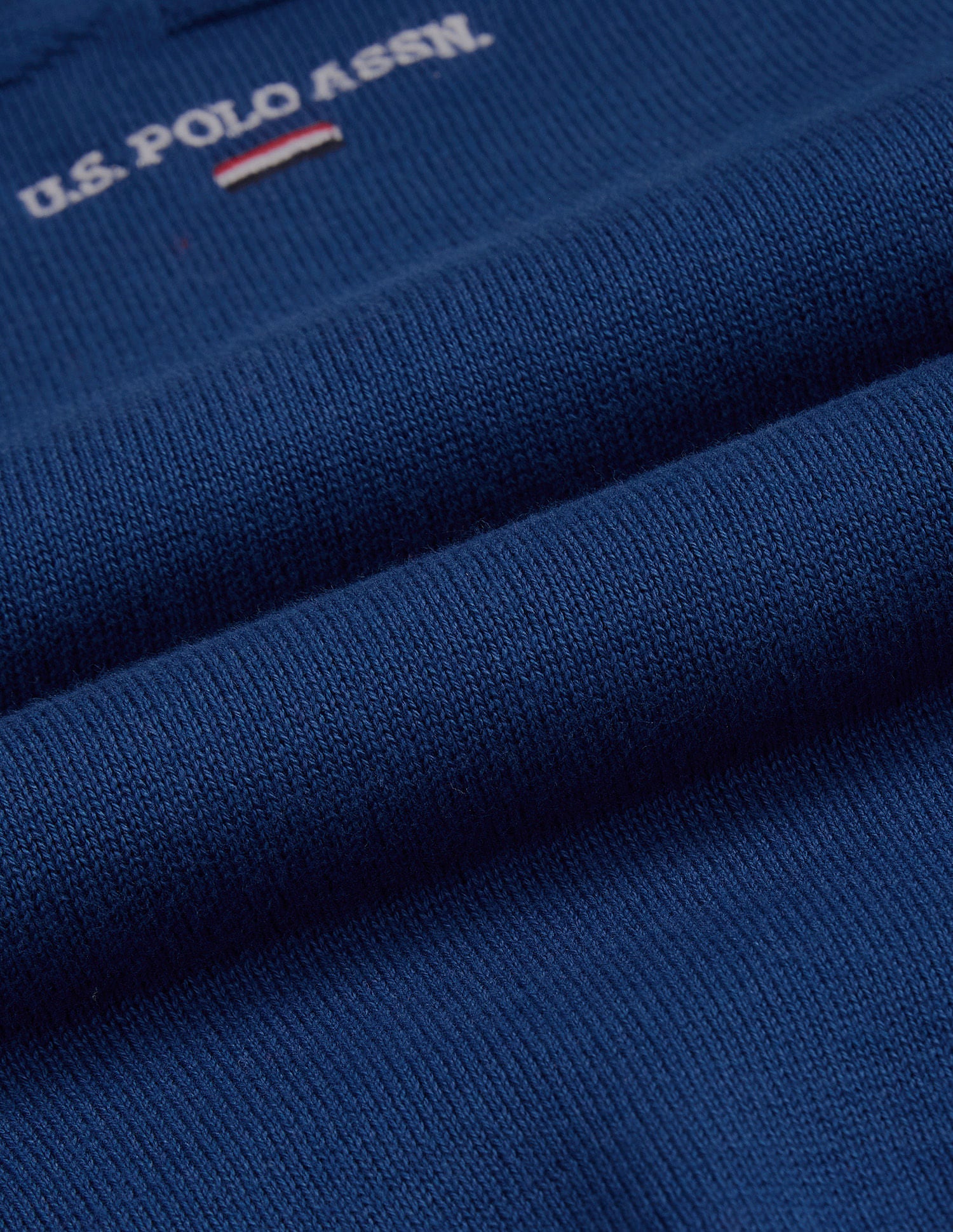 Regular Fit Flag Logo Sweater Blue - U.S. Polo Assn. India | Large