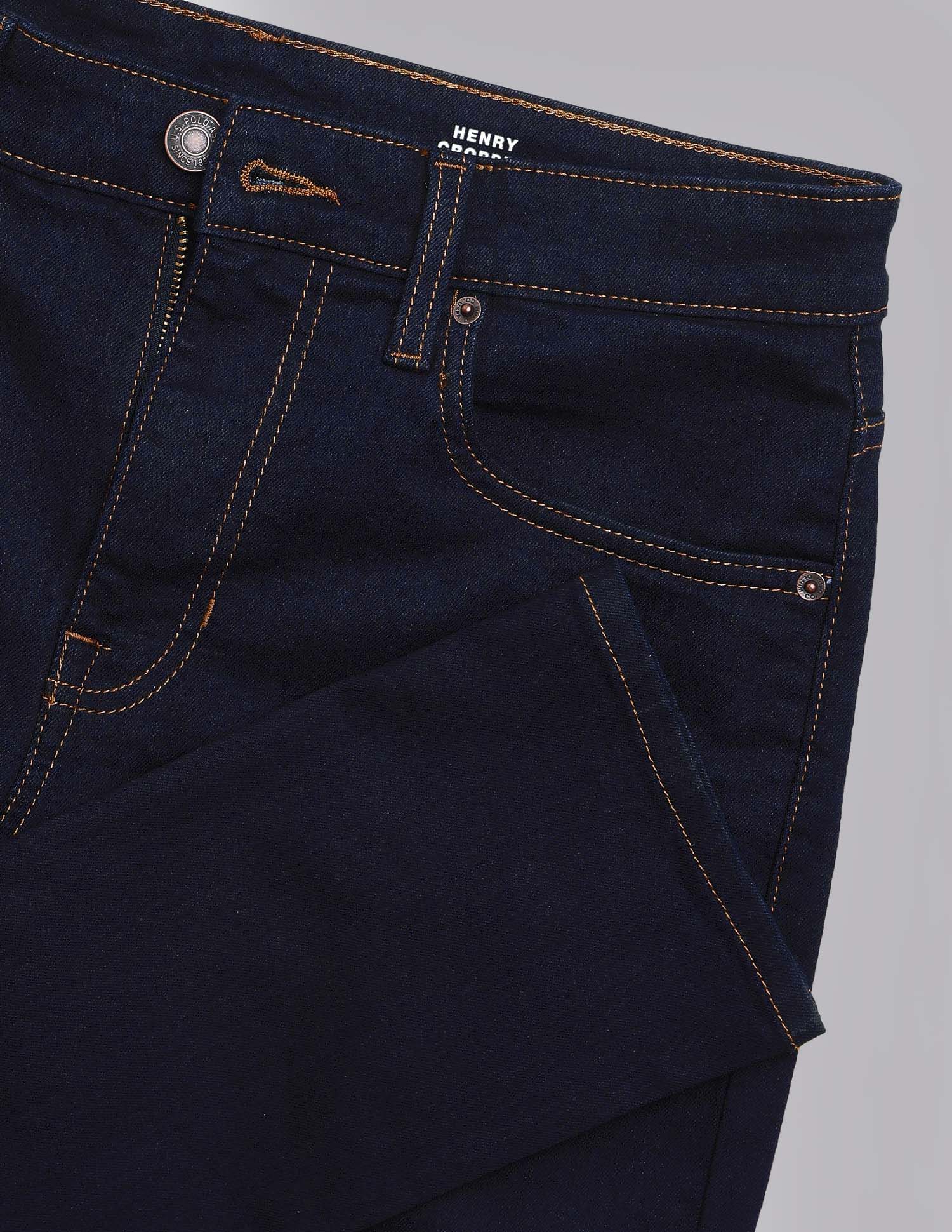 Henry Tapered Fit Blue Jeans Dark Blue - U.S. Polo Assn. India | Large