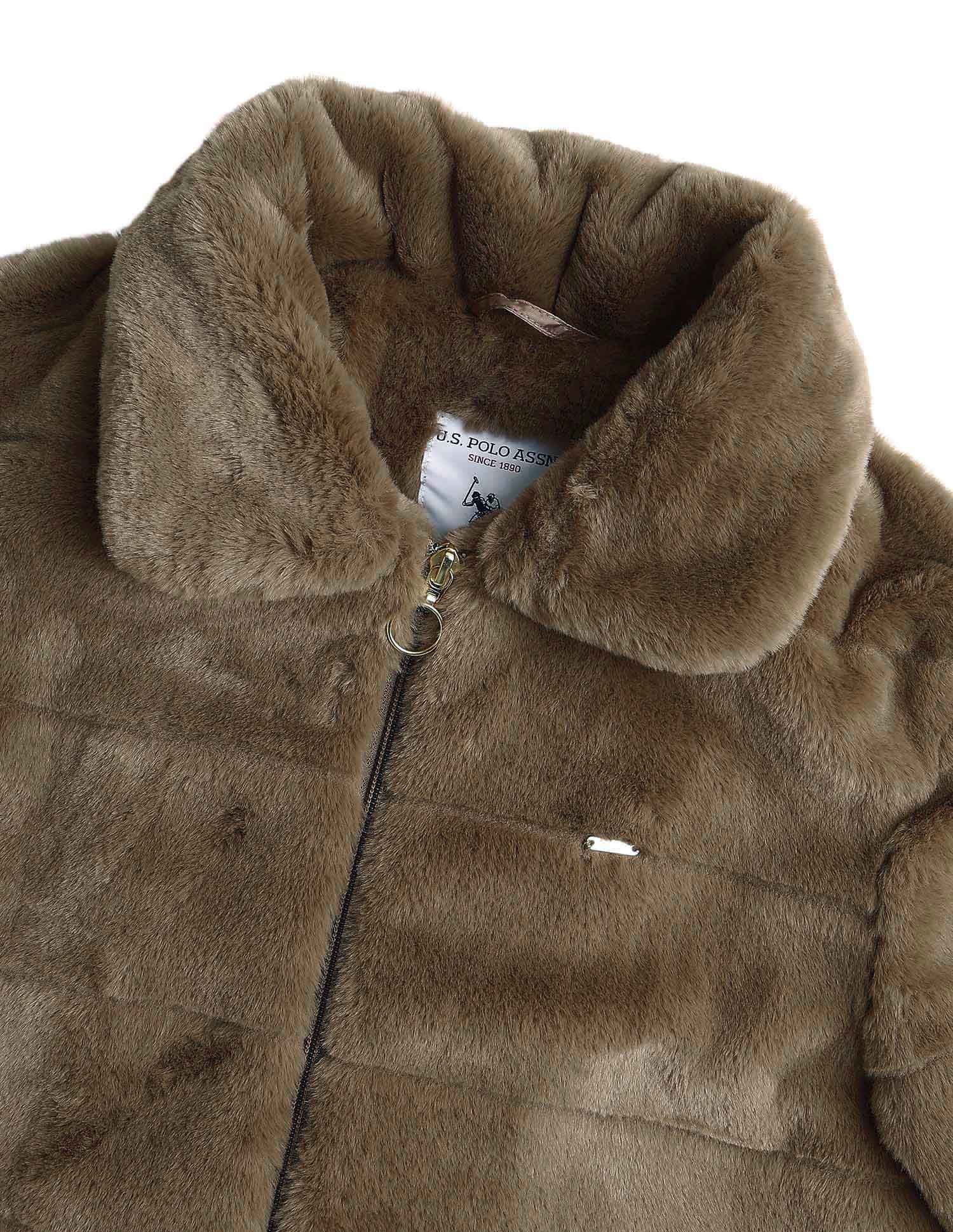 Solid Regular Fit Jacket Brown - U.S. POLO ASSN. | Large