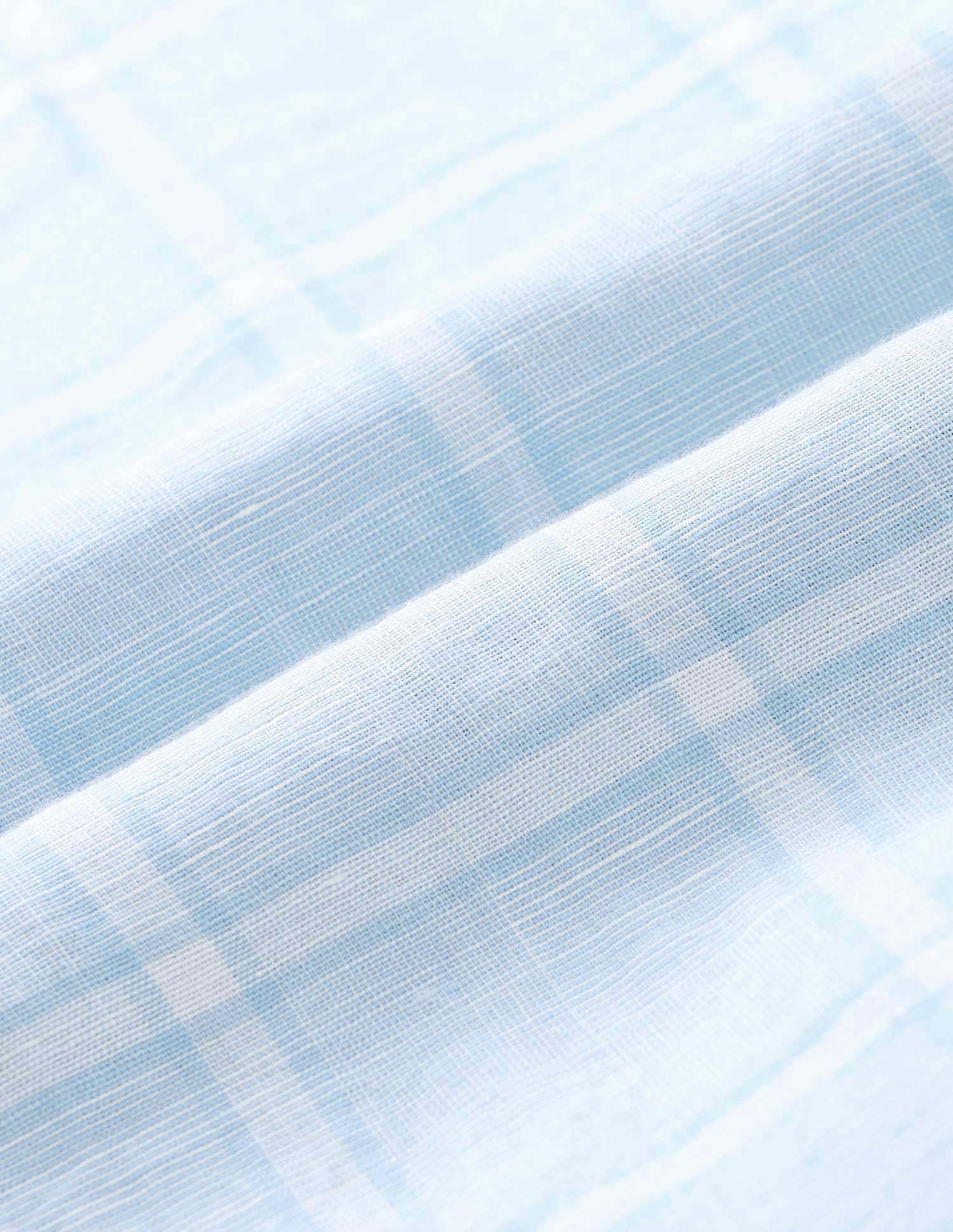 Grid Tattersall Checked Tailored Fit Shirt Light Blue - U.S. Polo Assn. India | Large