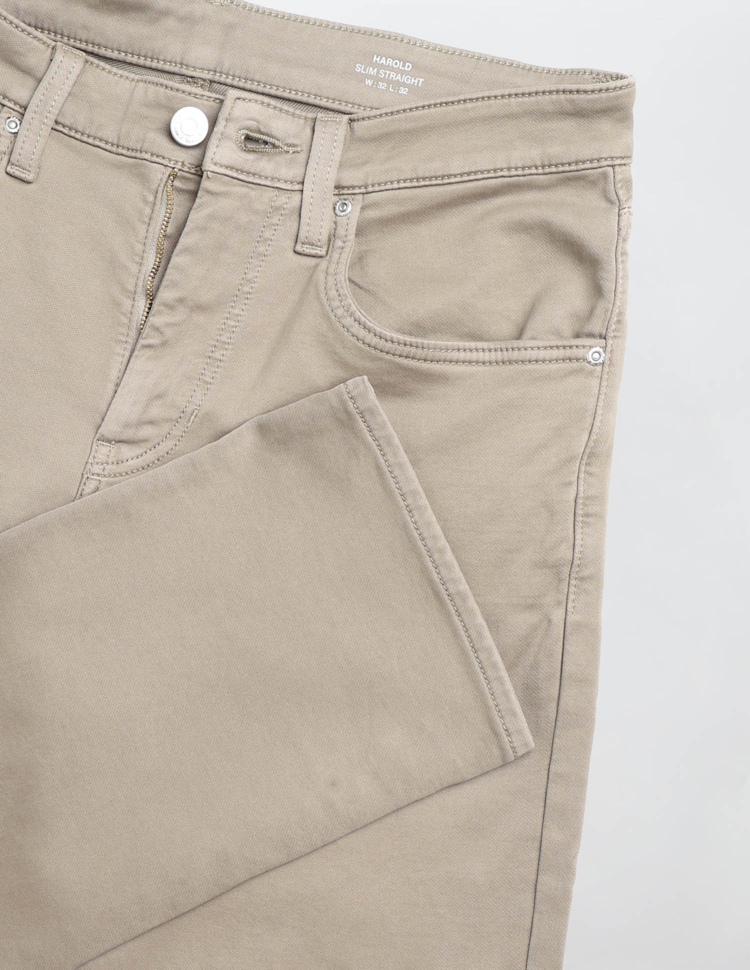 Harold Slim Straight Fit Color Denim Jeans Olive - U.S. POLO ASSN. | Large