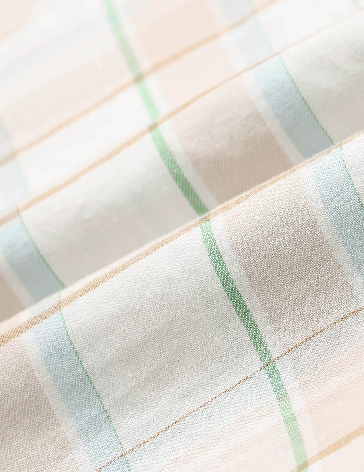 Boys Grid Tattersall Checked Regular Fit Shirt Beige - U.S. POLO ASSN. | Large