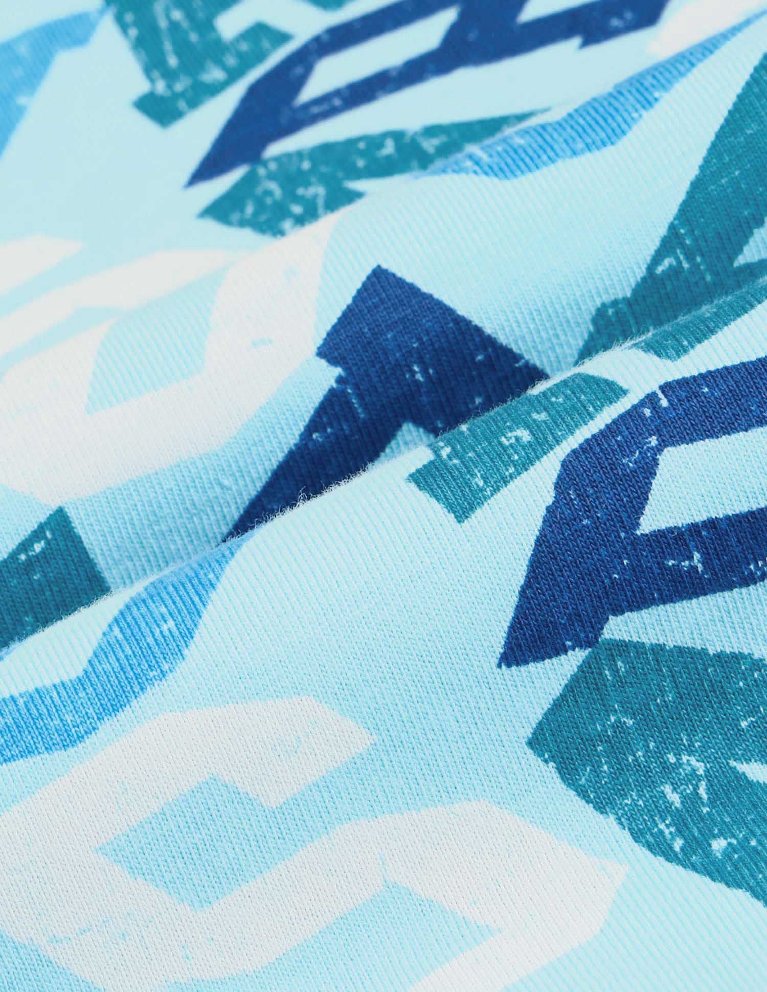 Boys Brand Printed Regular Fit T-Shirt Light Blue - U.S. POLO ASSN. | Large